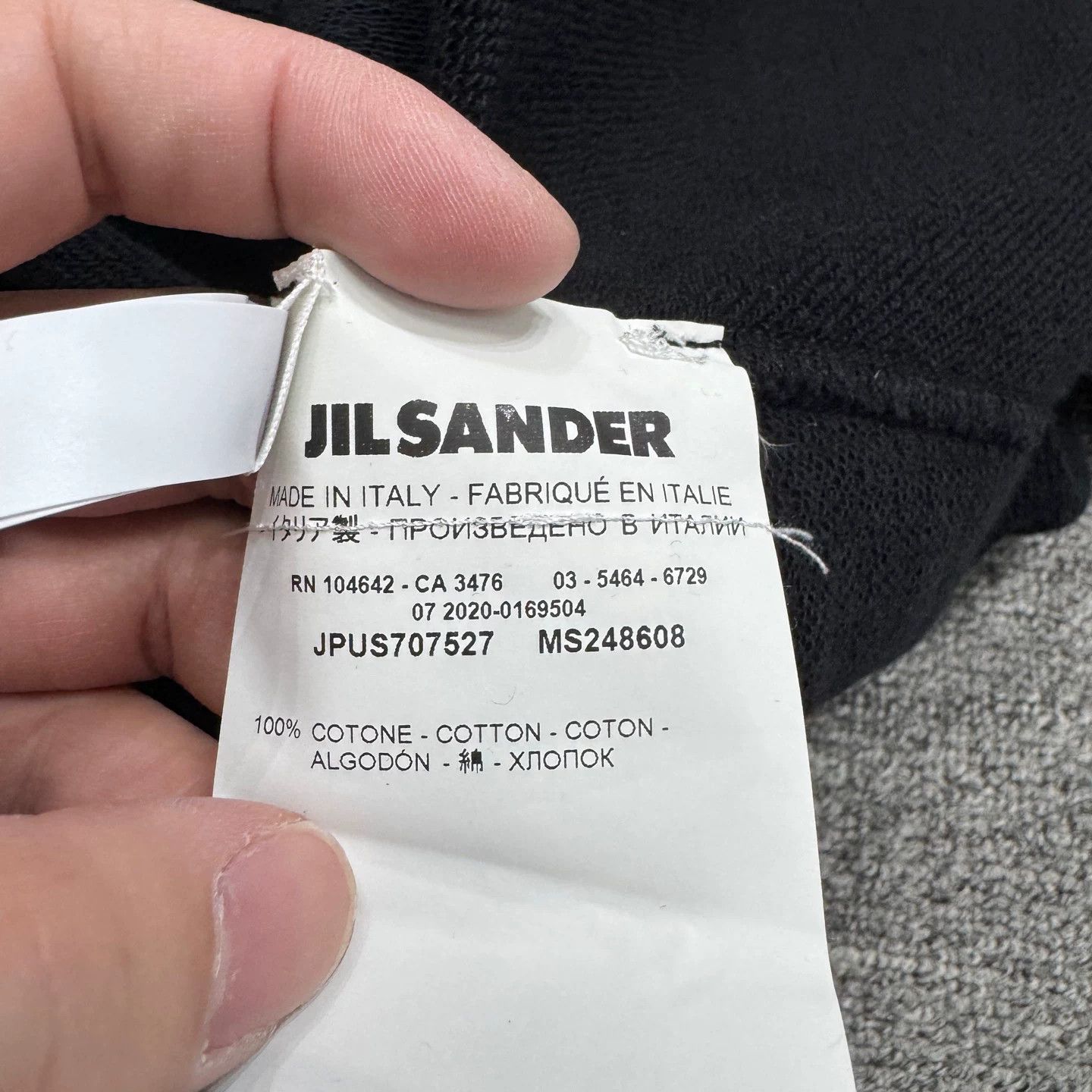 Jil Sander Jil Sander+ Logo Short Sleeve Sweatshirt Size S Size US S / EU 44-46 / 1 - 5 Thumbnail