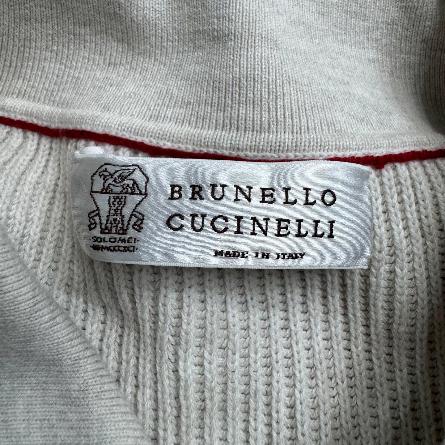 Brunello Cucinelli Brunello Cucinelli Ribbed Cotton Knit Polo Shirt Size S Size US S / EU 44-46 / 1 - 3 Thumbnail