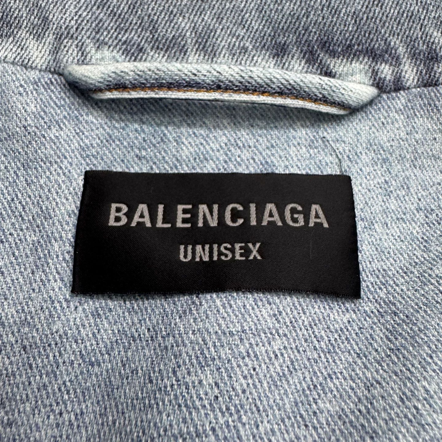 Balenciaga Balenciaga Washed Denim Jacket Size S Size US S / EU 44-46 / 1 - 3 Thumbnail