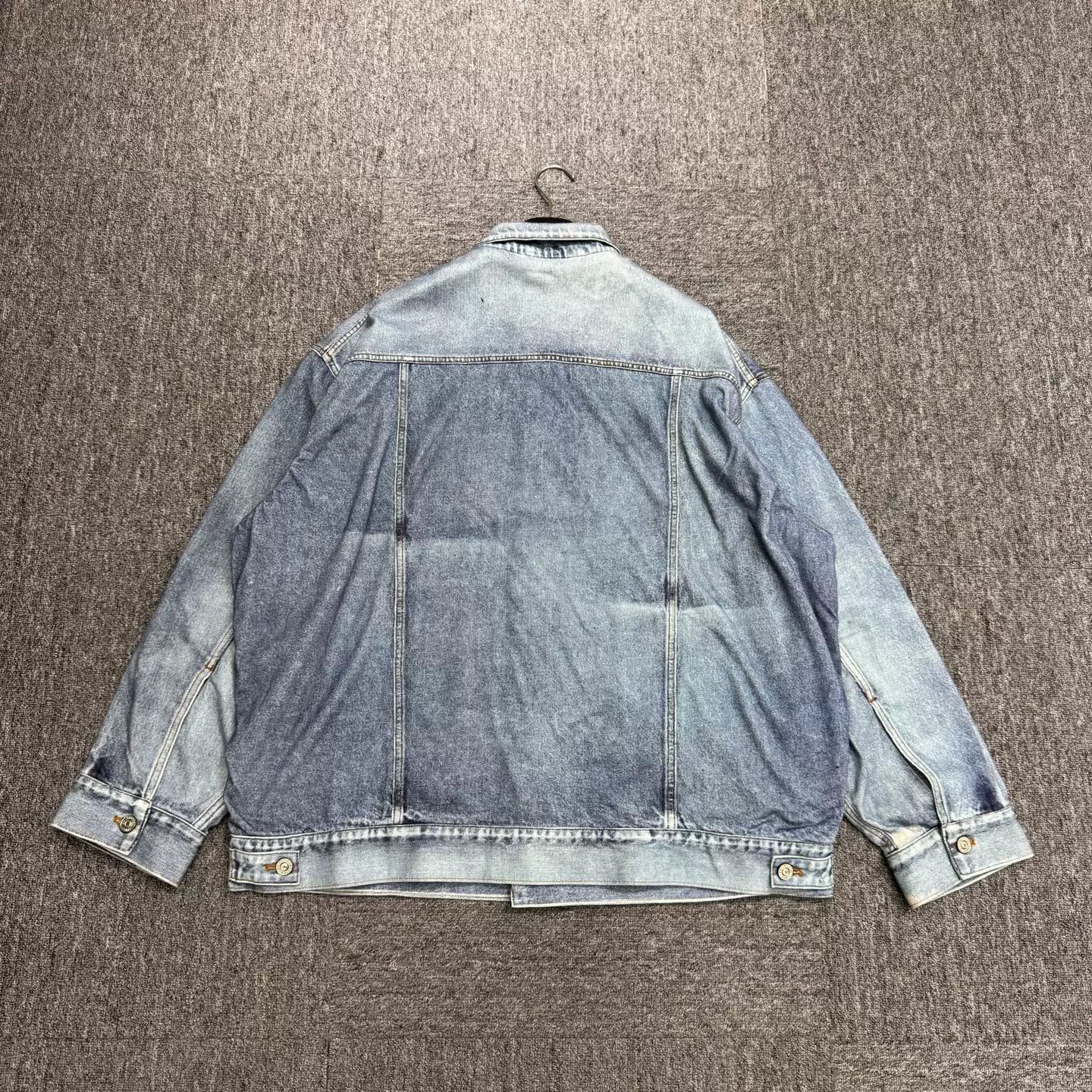 Balenciaga Balenciaga Washed Denim Jacket Size S Size US S / EU 44-46 / 1 - 6 Thumbnail