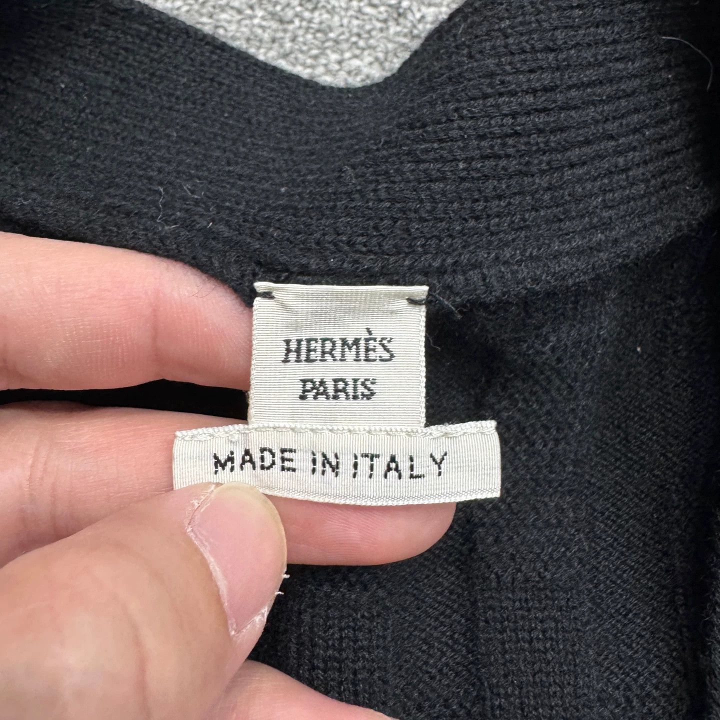 Hermes Hermès H Pattern Virgin Wool Cardigan Size 40 Size M / US 6-8 / IT 42-44 - 3 Thumbnail