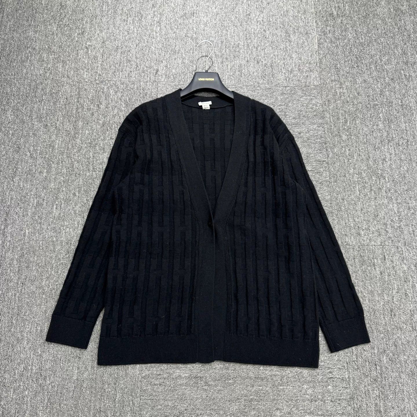 Hermes Hermès H Pattern Virgin Wool Cardigan Size 40 Size M / US 6-8 / IT 42-44 - 2 Thumbnail