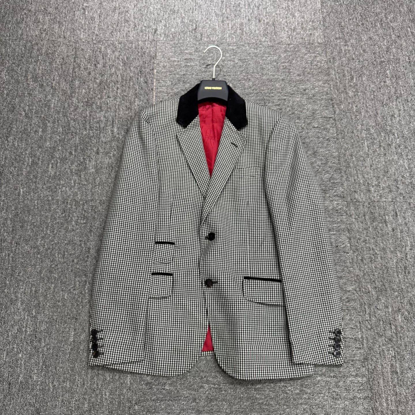 Gucci Gucci Houndstooth Wool Mohair Blazer Size 36R Size 36R - 2 Thumbnail