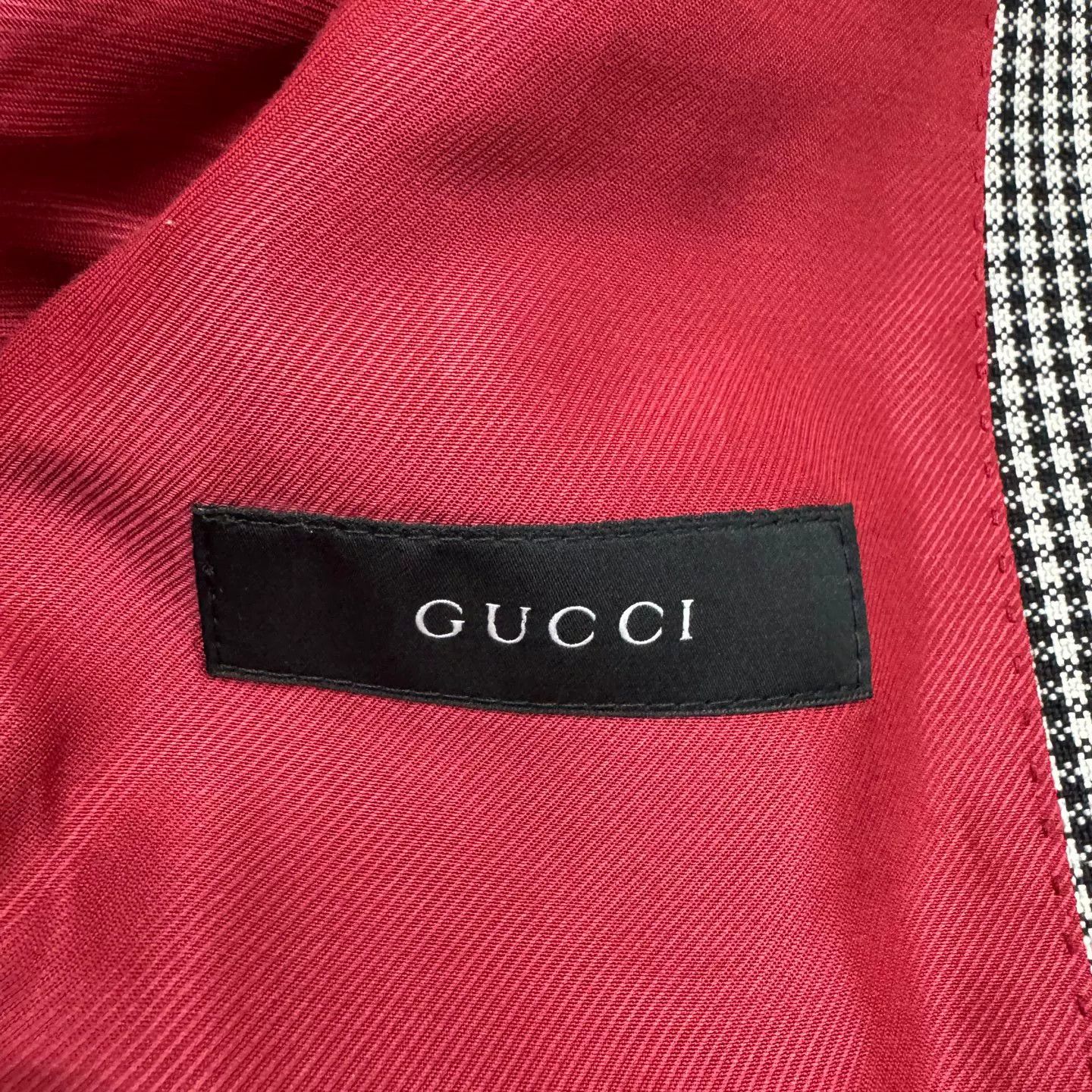Gucci Gucci Houndstooth Wool Mohair Blazer Size 36R Size 36R - 3 Thumbnail