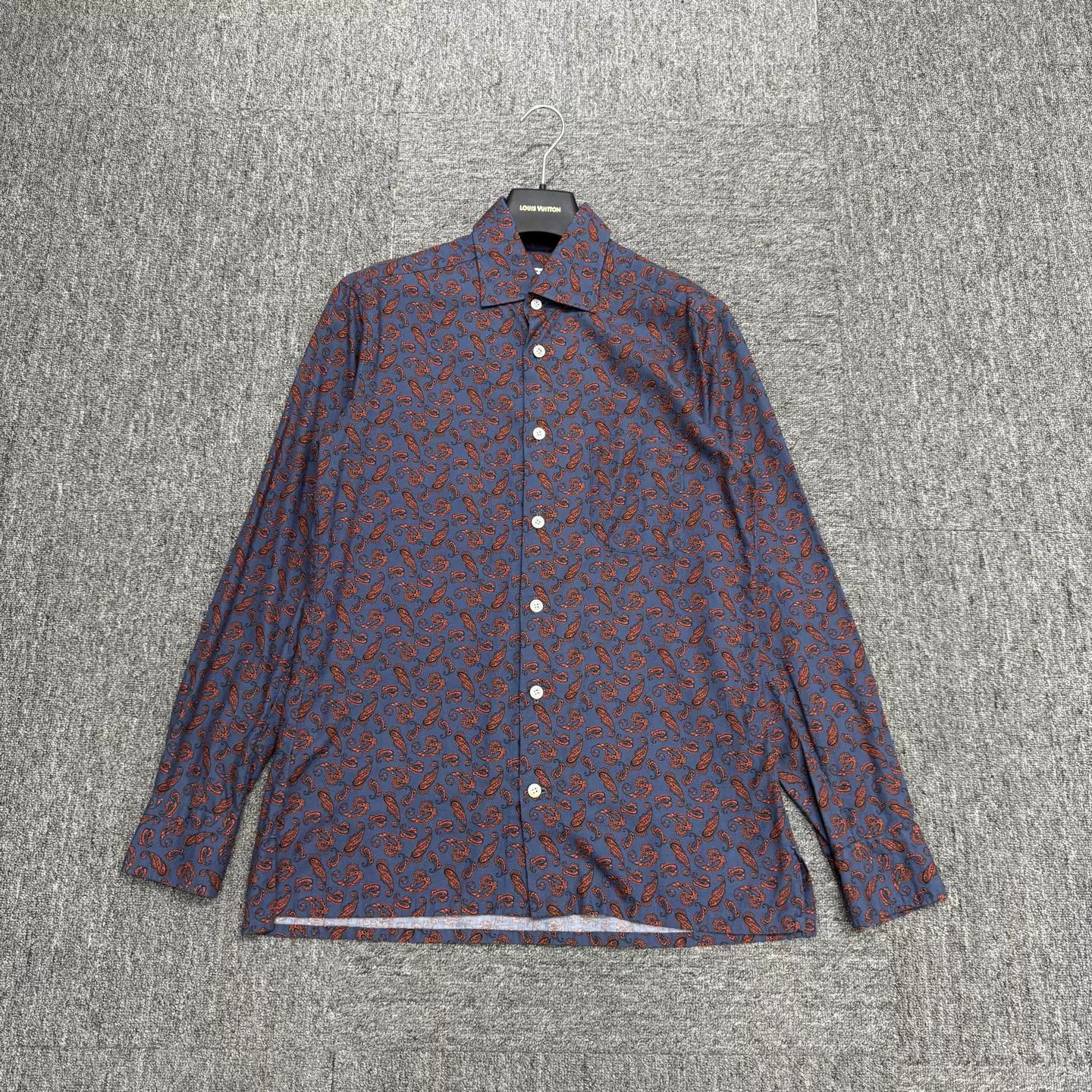 Kiton Kiton Paisley Print Shirt Size 38 Size US S / EU 44-46 / 1 - 2 Thumbnail