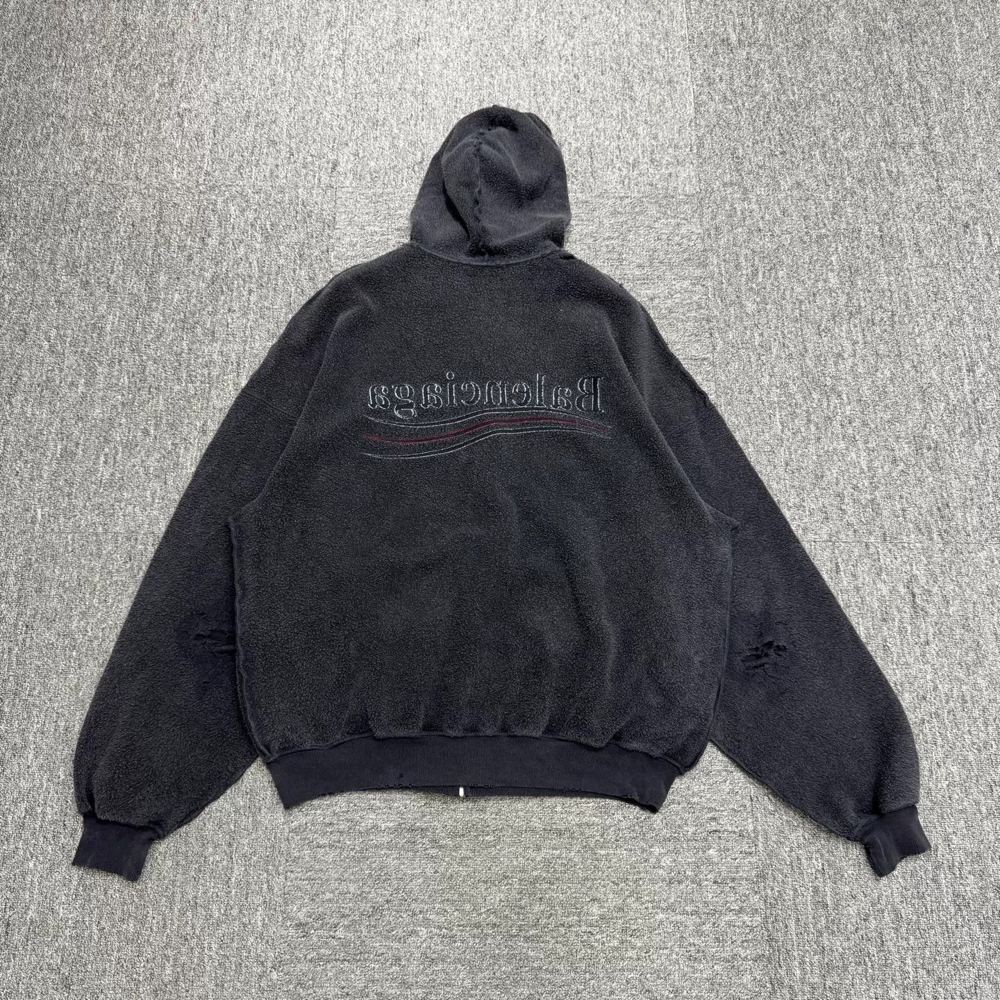 Balenciaga Balenciaga Logo Embroidery Zip Hoodie Size S Size US S / EU 44-46 / 1 - 6 Thumbnail