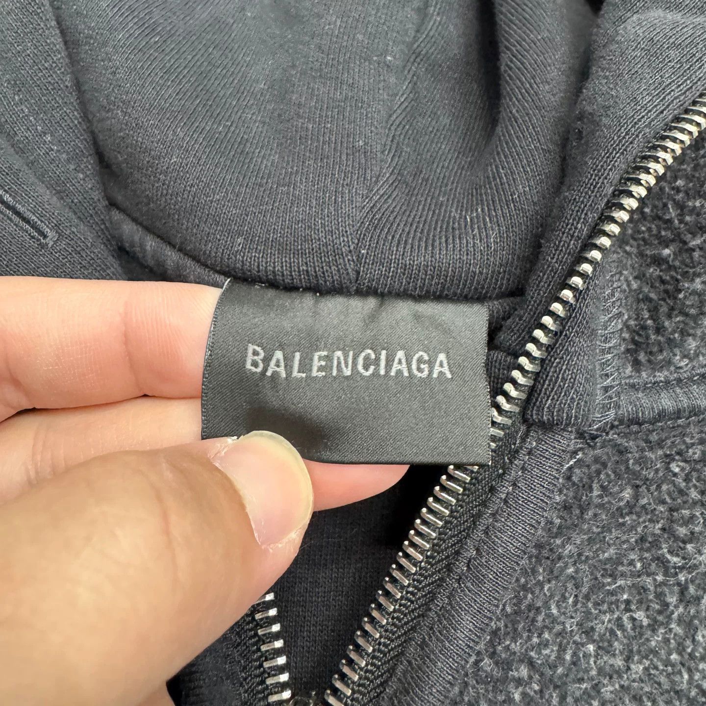 Balenciaga Balenciaga Logo Embroidery Zip Hoodie Size S Size US S / EU 44-46 / 1 - 3 Thumbnail