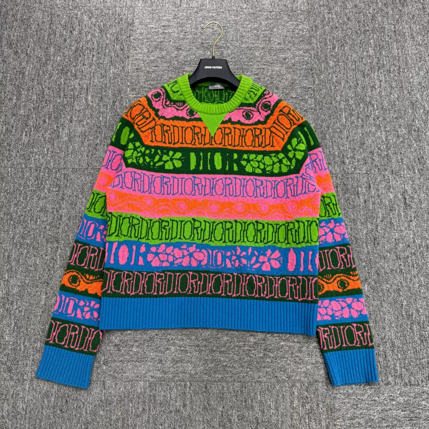 Dior Dior x Stussy Logo Wool Sweater Size M Size US M / EU 48-50 / 2 - 2 Thumbnail