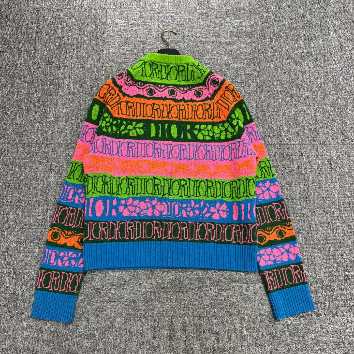 Dior Dior x Stussy Logo Wool Sweater Size M Size US M / EU 48-50 / 2 - 6 Thumbnail