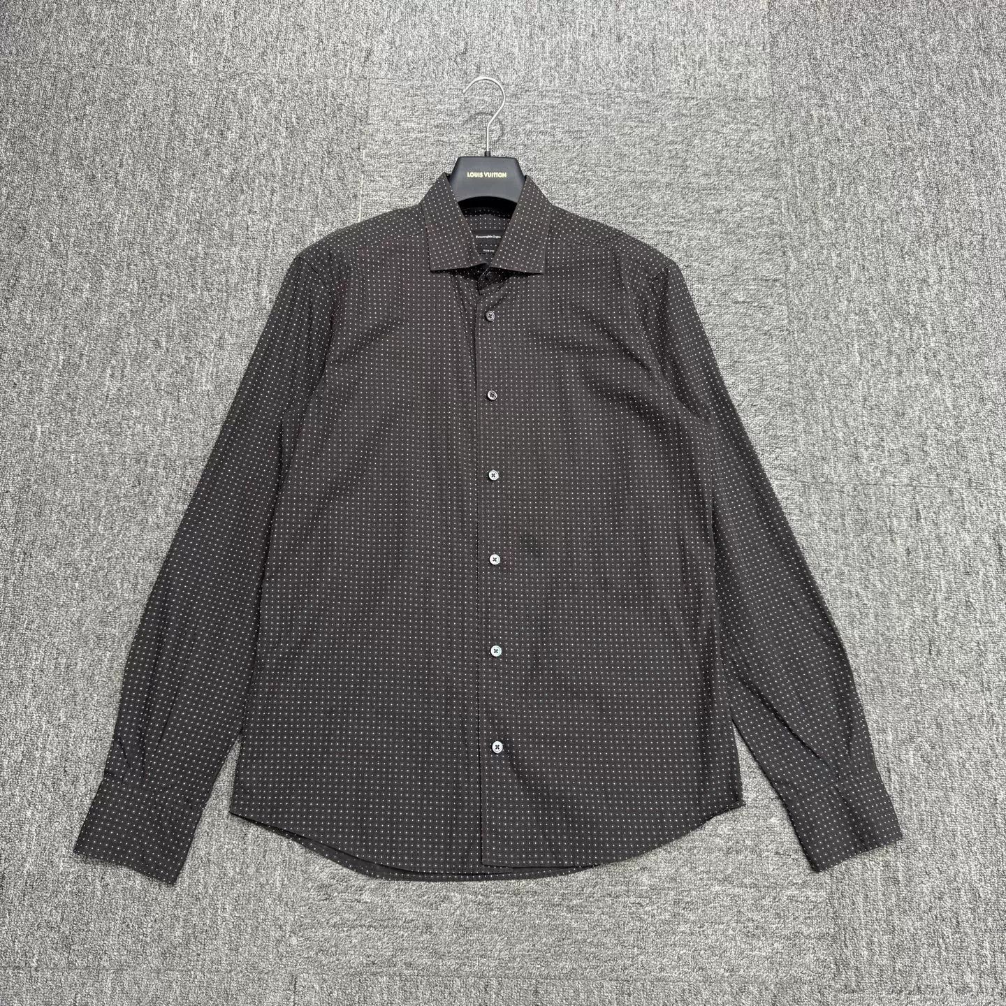 Ermenegildo Zegna Ermenegildo Zegna Dot Print Button Up Shirt Size M Size US M / EU 48-50 / 2 - 2 Thumbnail