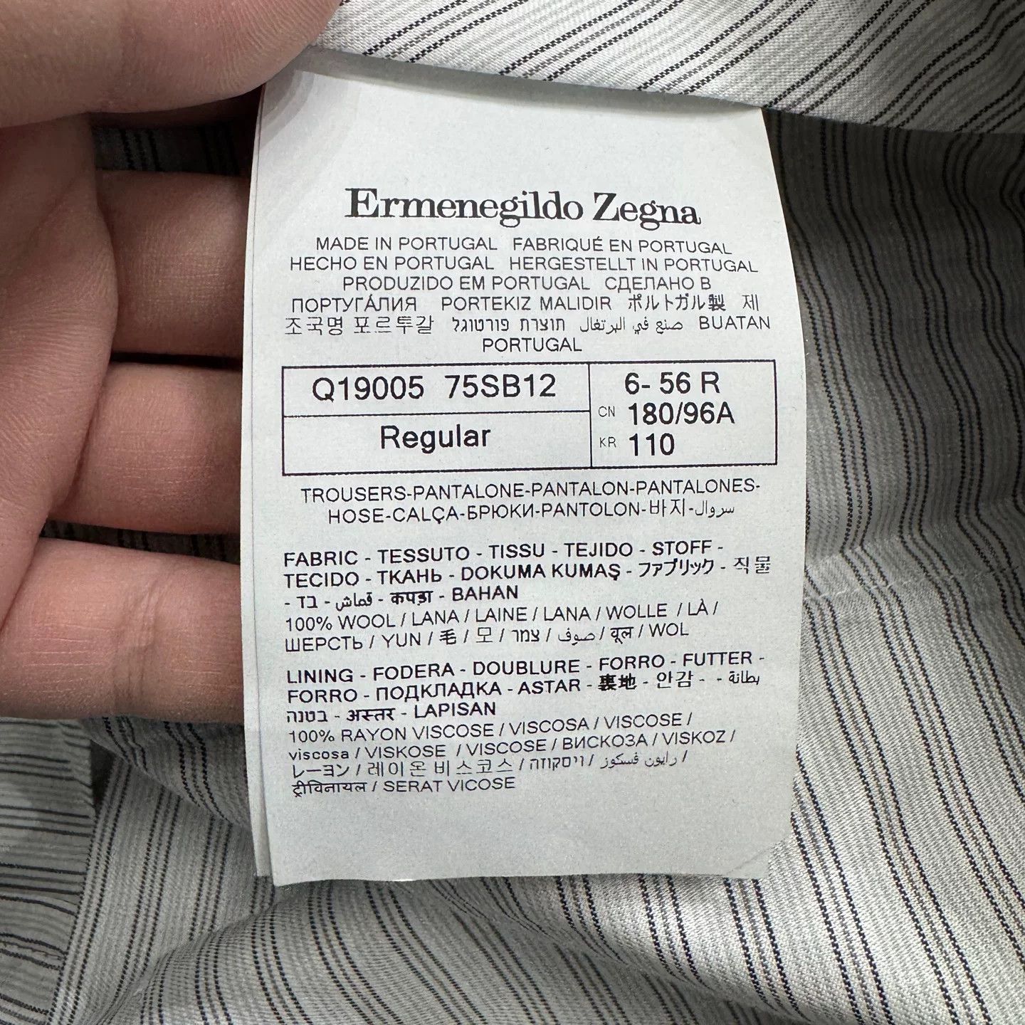 Ermenegildo Zegna Ermenegildo Zegna Wool Trousers US 40 Size US 40 / EU 56 - 4 Thumbnail