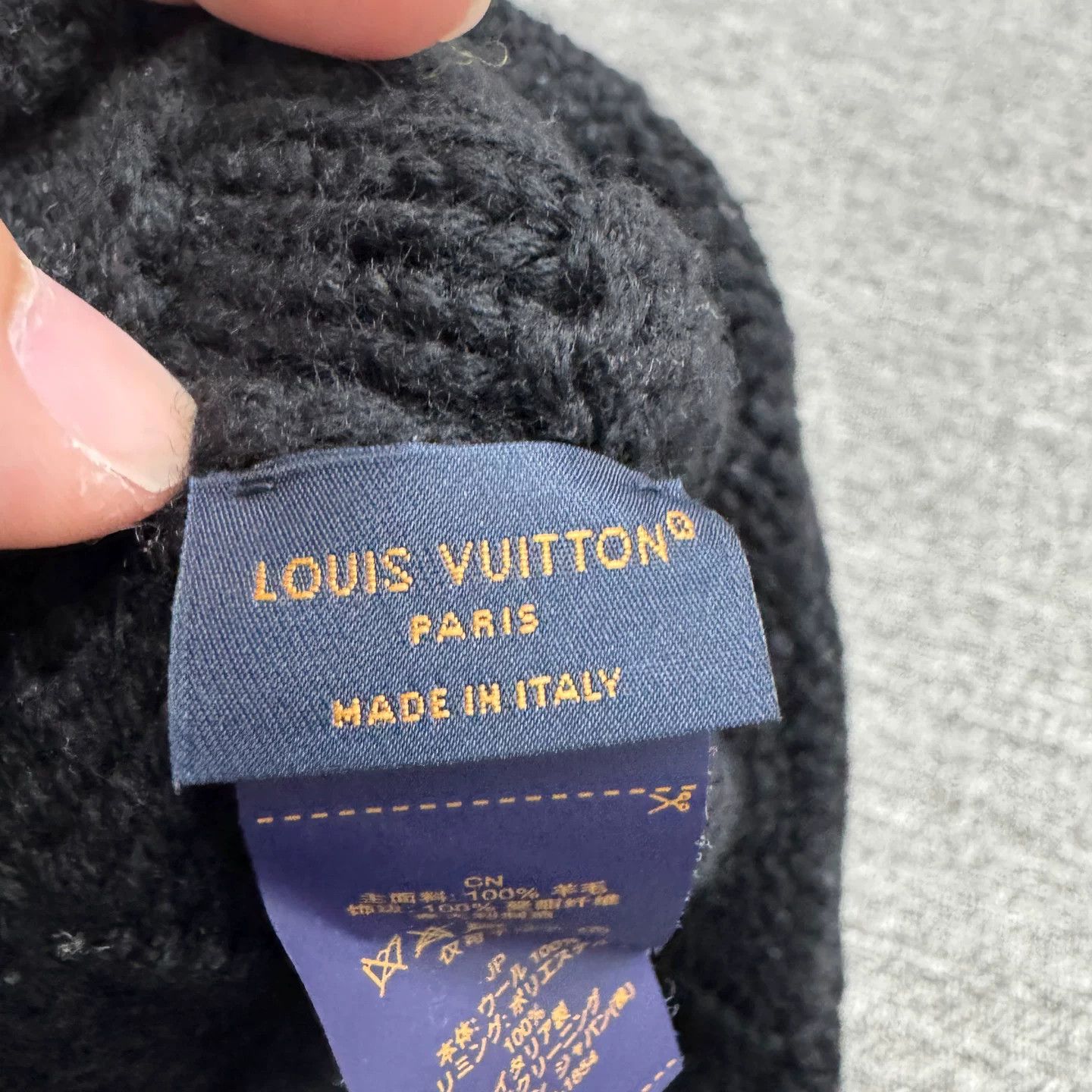 Louis Vuitton Louis Vuitton Embroidered Wool Beanie ONE SIZE Size ONE SIZE - 4 Thumbnail