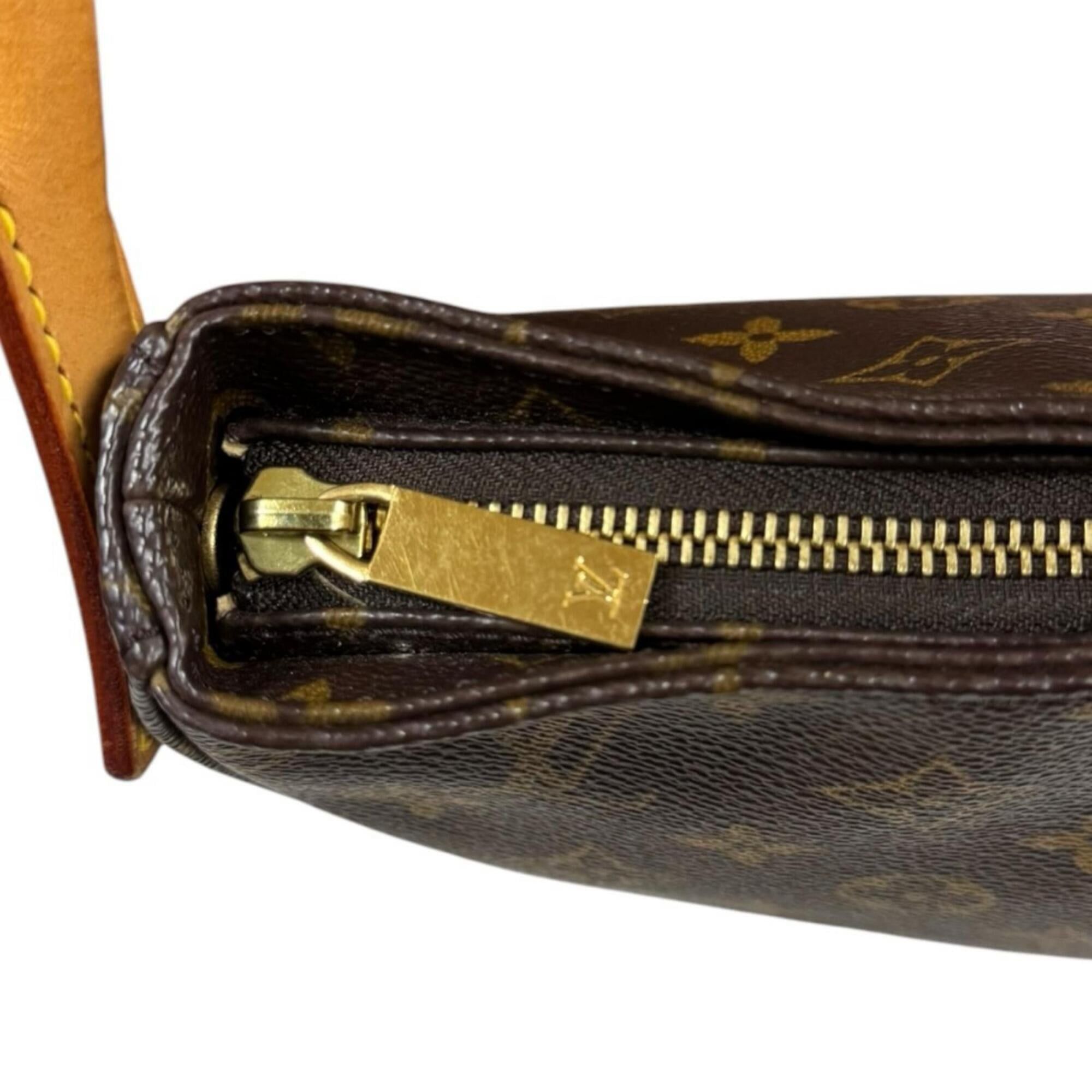 Louis Vuitton Louis Vuitton Looping MM Monogram Shoulder Bag, Canvas M51146, Brown, Women's, LOUIS VUITTON, Used Size ONE SIZE - 15 Thumbnail