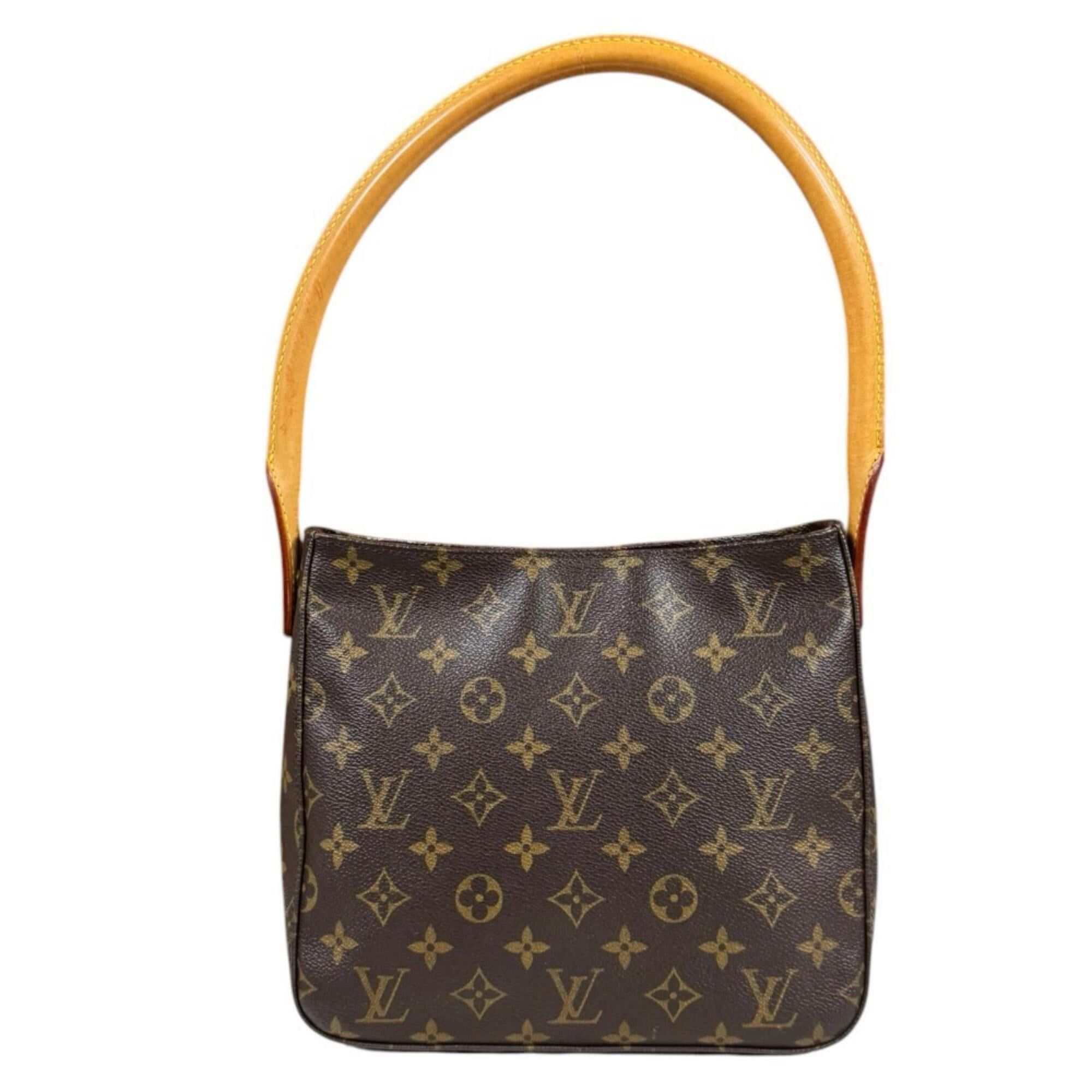 Louis Vuitton Louis Vuitton Looping MM Monogram Shoulder Bag, Canvas M51146, Brown, Women's, LOUIS VUITTON, Used Size ONE SIZE - 3 Thumbnail
