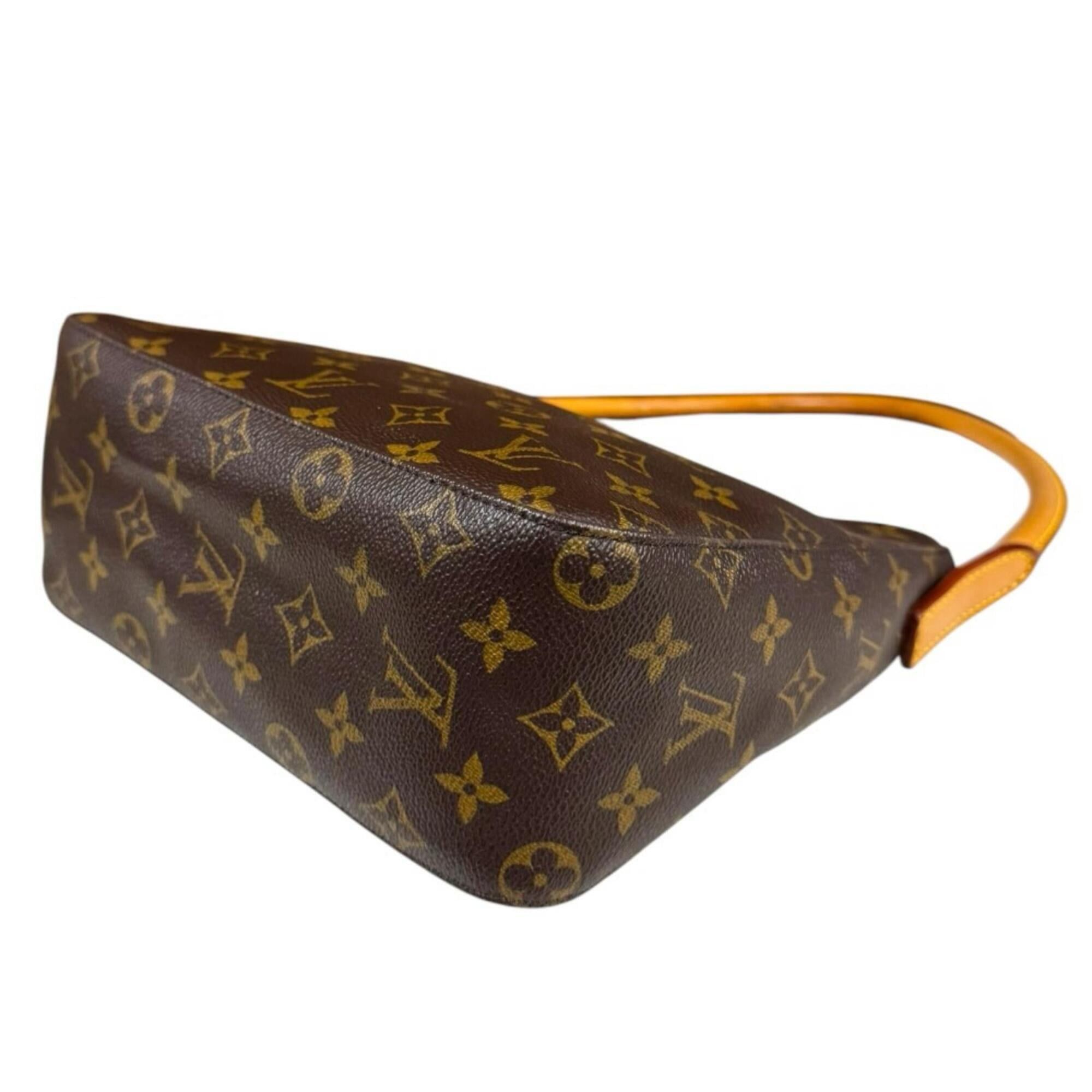 Louis Vuitton Louis Vuitton Looping MM Monogram Shoulder Bag, Canvas M51146, Brown, Women's, LOUIS VUITTON, Used Size ONE SIZE - 7 Thumbnail