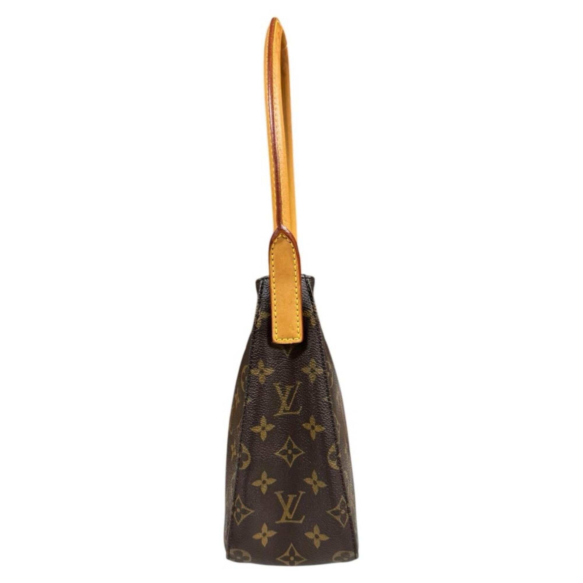 Louis Vuitton Louis Vuitton Looping MM Monogram Shoulder Bag, Canvas M51146, Brown, Women's, LOUIS VUITTON, Used Size ONE SIZE - 4 Thumbnail
