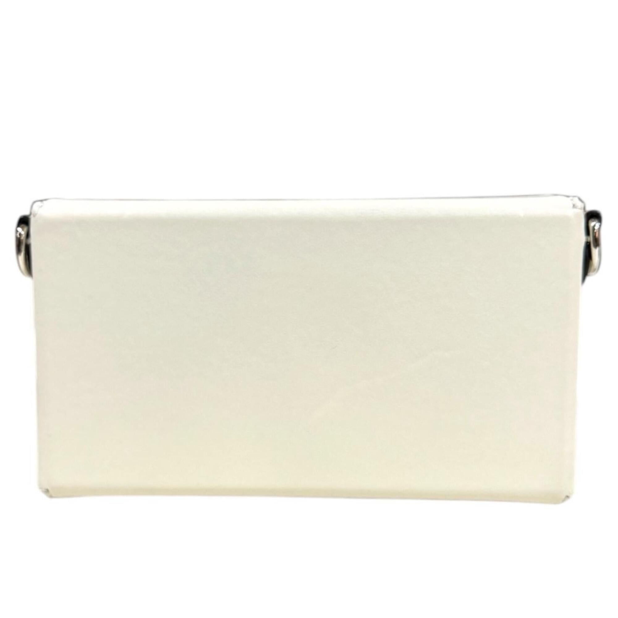 Fendi Fendi x Marc Jacobs Collaboration Baguette Phone Pouch Shoulder Bag, Leather 7AS139, White, Men's/Women's, Used, 2-way Size ONE SIZE - 3 Thumbnail