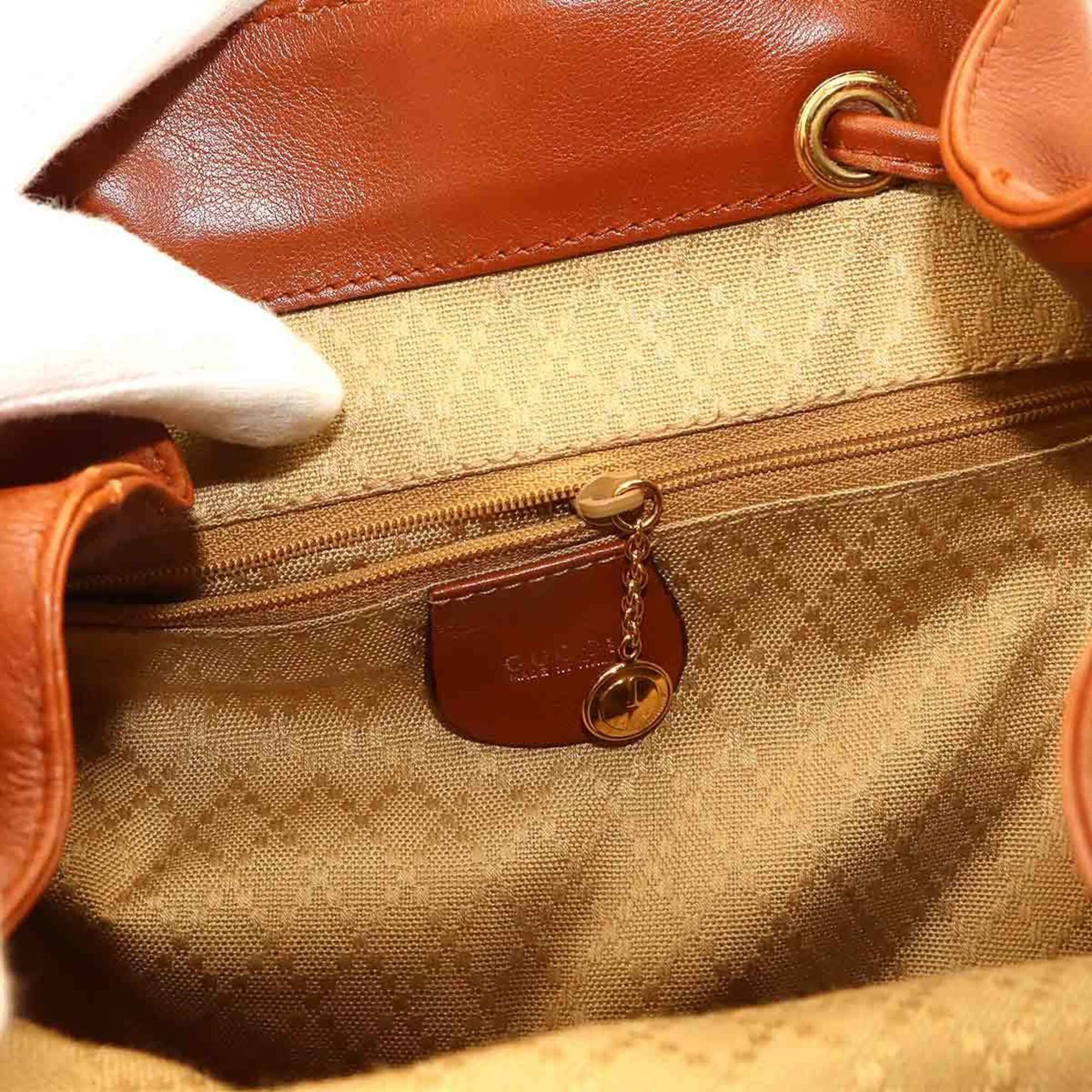 Gucci Gucci Bamboo Backpack, Leather, Brown, Gold Hardware, 003.1998.0016 Size ONE SIZE - 6 Thumbnail