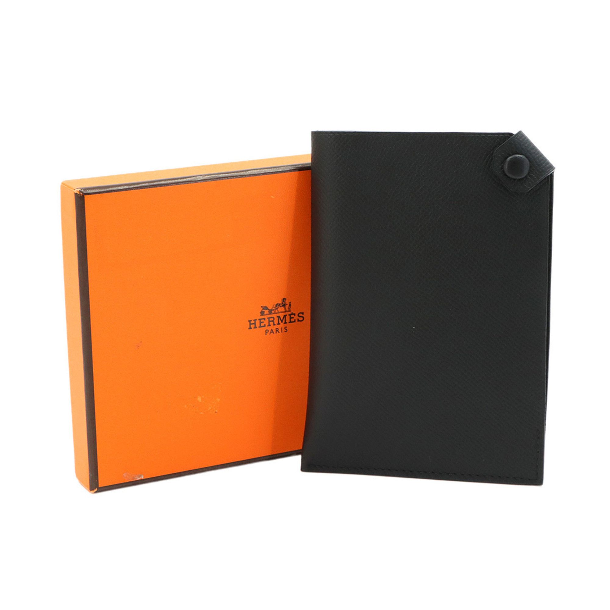 Hermes Hermes Tarmac PM Passport Case, Epsom Leather, Black, A Stamp Size ONE SIZE - 2 Thumbnail