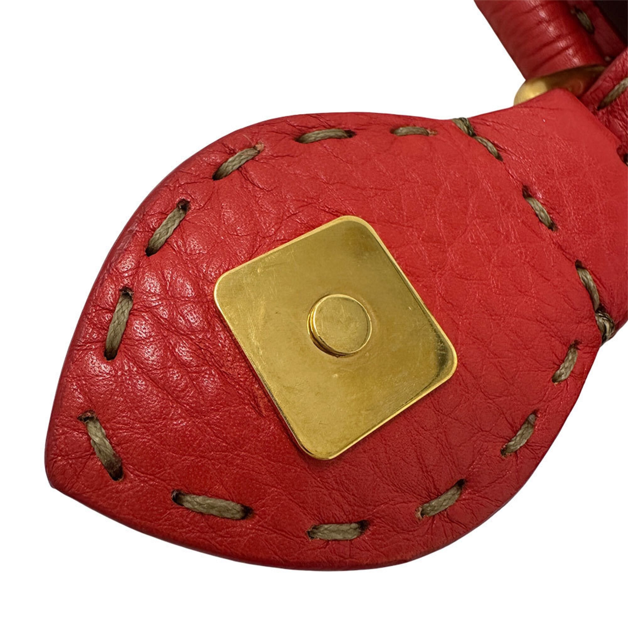 Fendi Fendi handbag for women and men, brand name, leather, Linda red. Size ONE SIZE - 7 Thumbnail