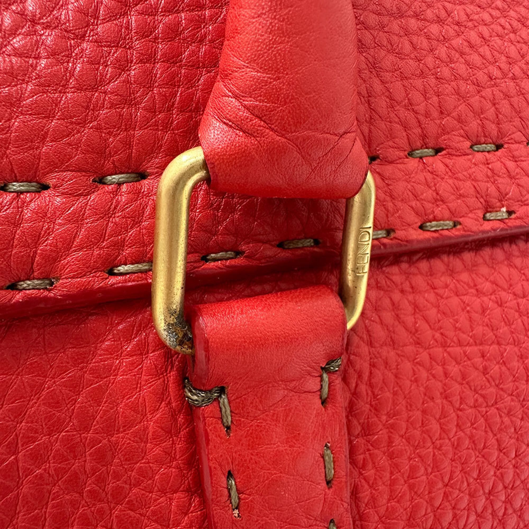 Fendi Fendi handbag for women and men, brand name, leather, Linda red. Size ONE SIZE - 6 Thumbnail
