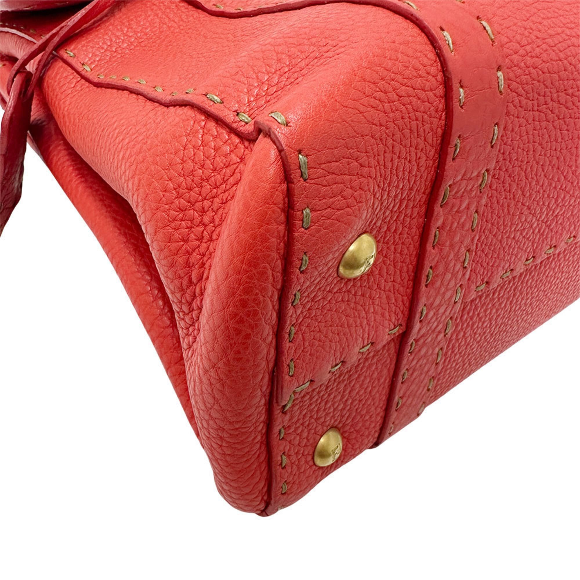 Fendi Fendi handbag for women and men, brand name, leather, Linda red. Size ONE SIZE - 4 Thumbnail
