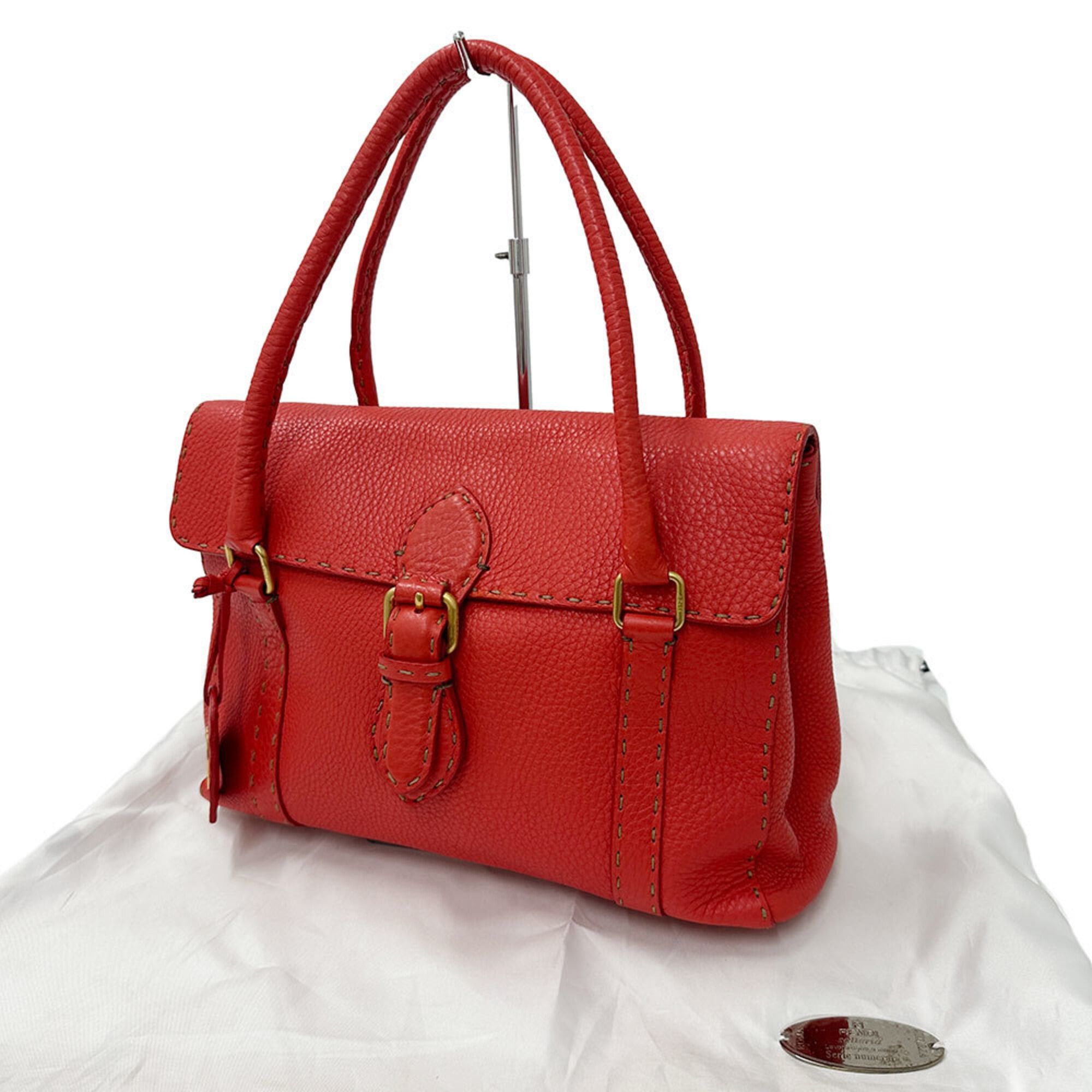 Fendi Fendi handbag for women and men, brand name, leather, Linda red. Size ONE SIZE - 12 Thumbnail