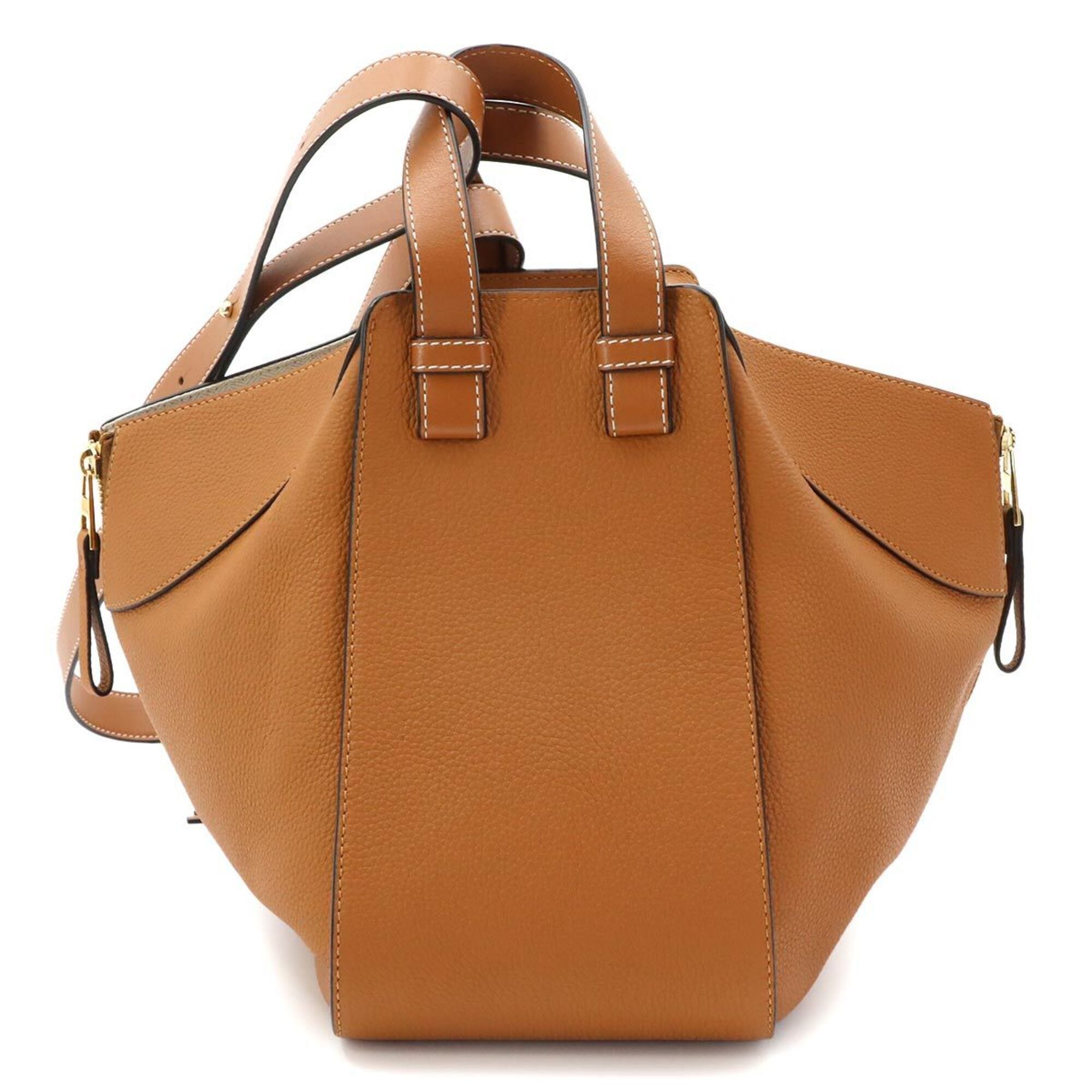 Loewe LOEWE Hammock Small 2-way Handbag Shoulder Bag Leather Brown Gold Hardware Size ONE SIZE - 2 Thumbnail