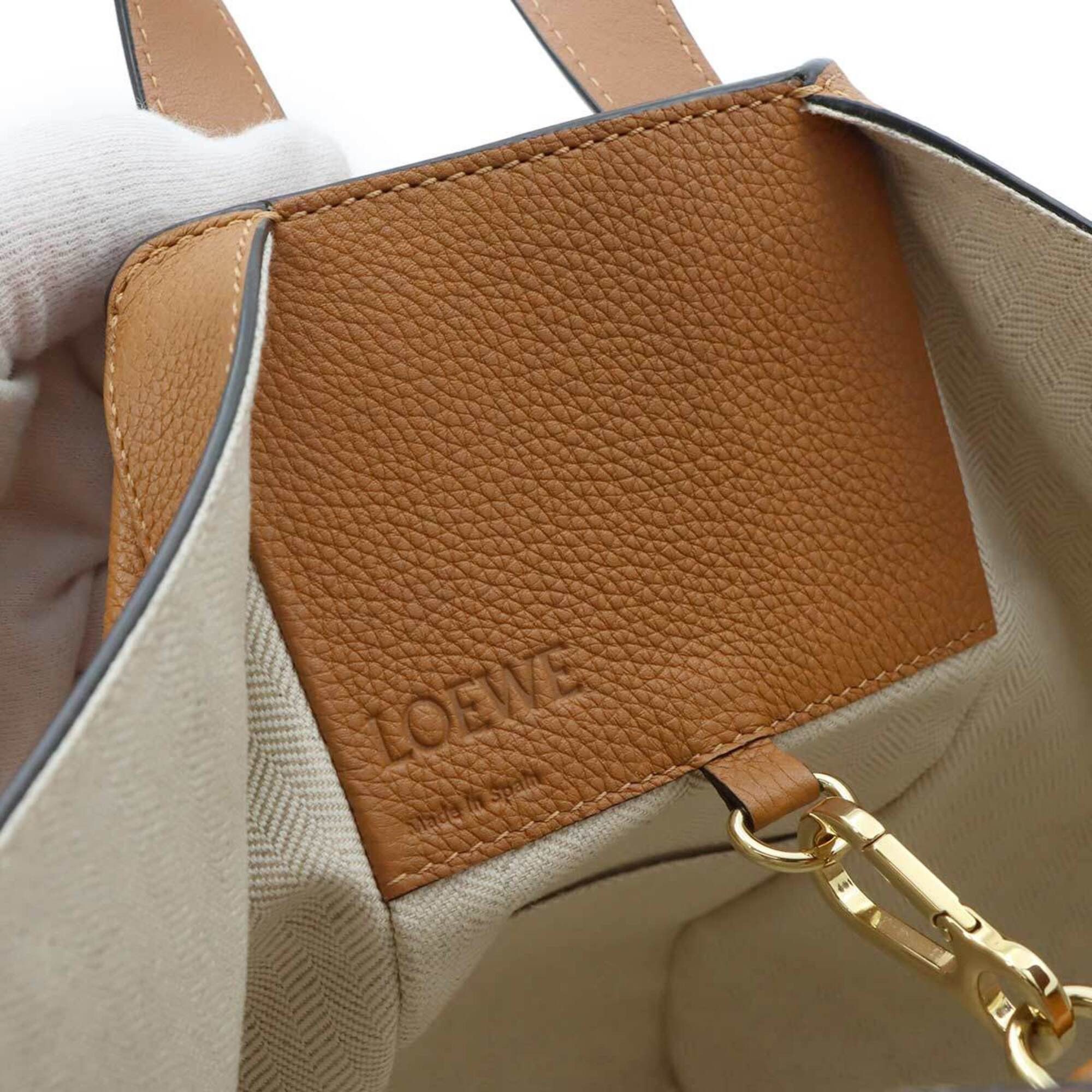 Loewe LOEWE Hammock Small 2-way Handbag Shoulder Bag Leather Brown Gold Hardware Size ONE SIZE - 7 Thumbnail