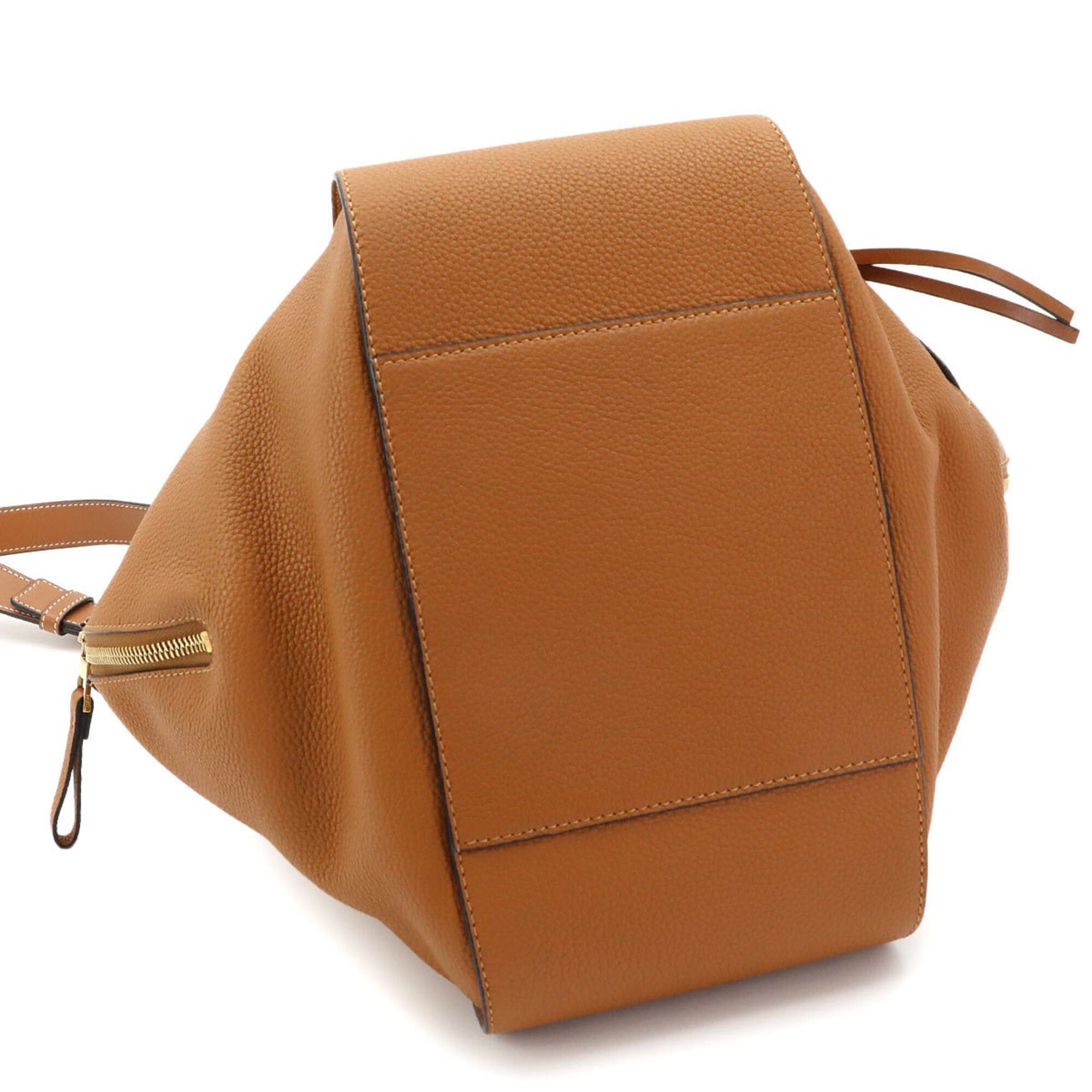 Loewe LOEWE Hammock Small 2-way Handbag Shoulder Bag Leather Brown Gold Hardware Size ONE SIZE - 4 Thumbnail