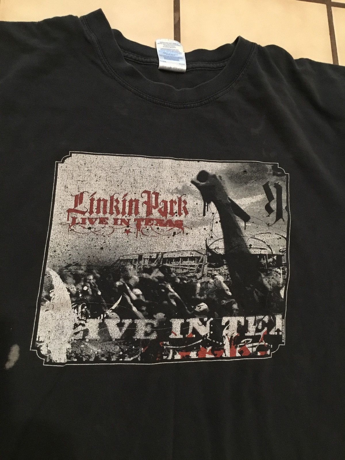 Vintage 2003 Linkin Park Live In Texas Chester Bennington T-shirt