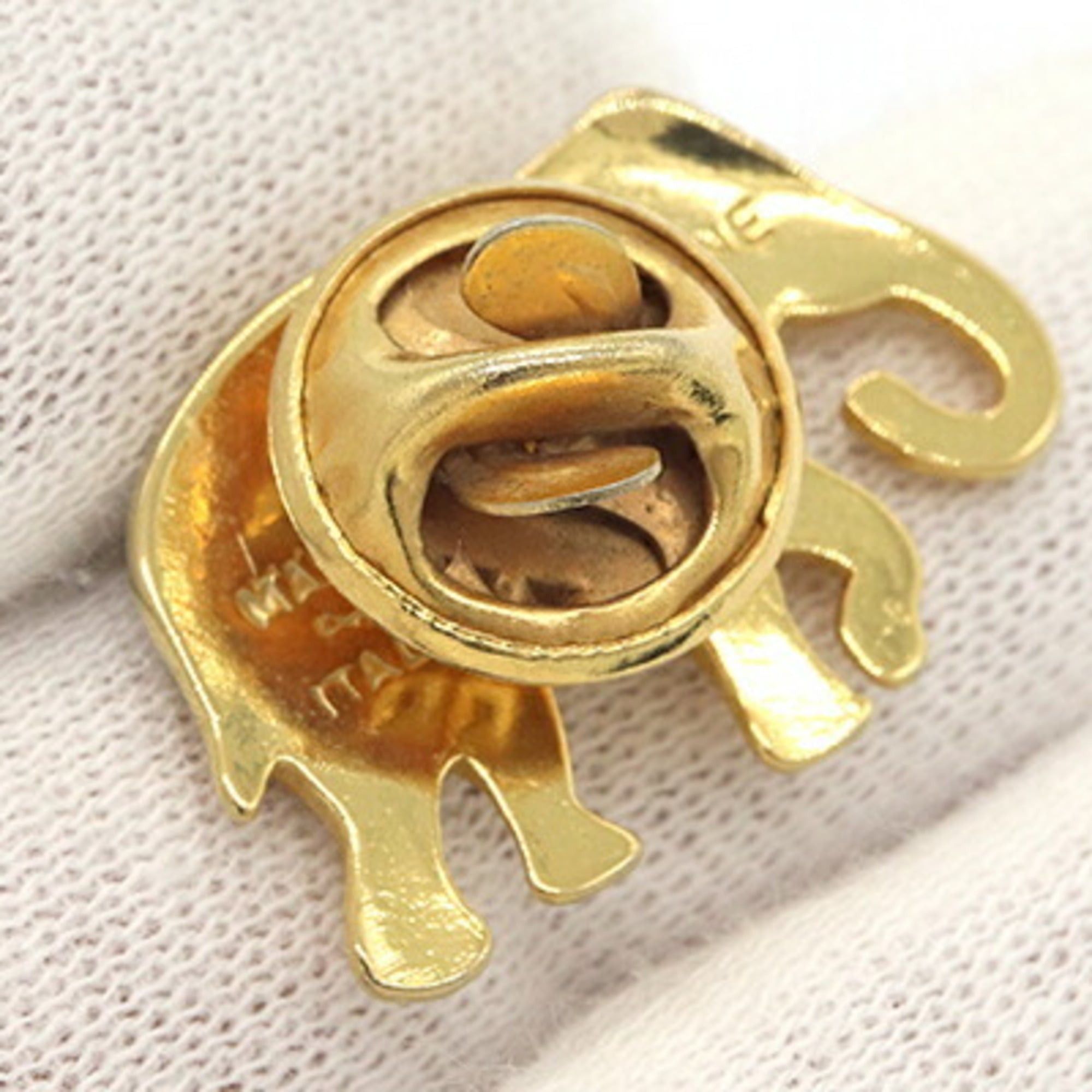 Celine Celine Gold Metal Rhinestone Pin Badge Brooch, Statue, Old Style, Ladies' CELINE Size ONE SIZE - 4 Thumbnail