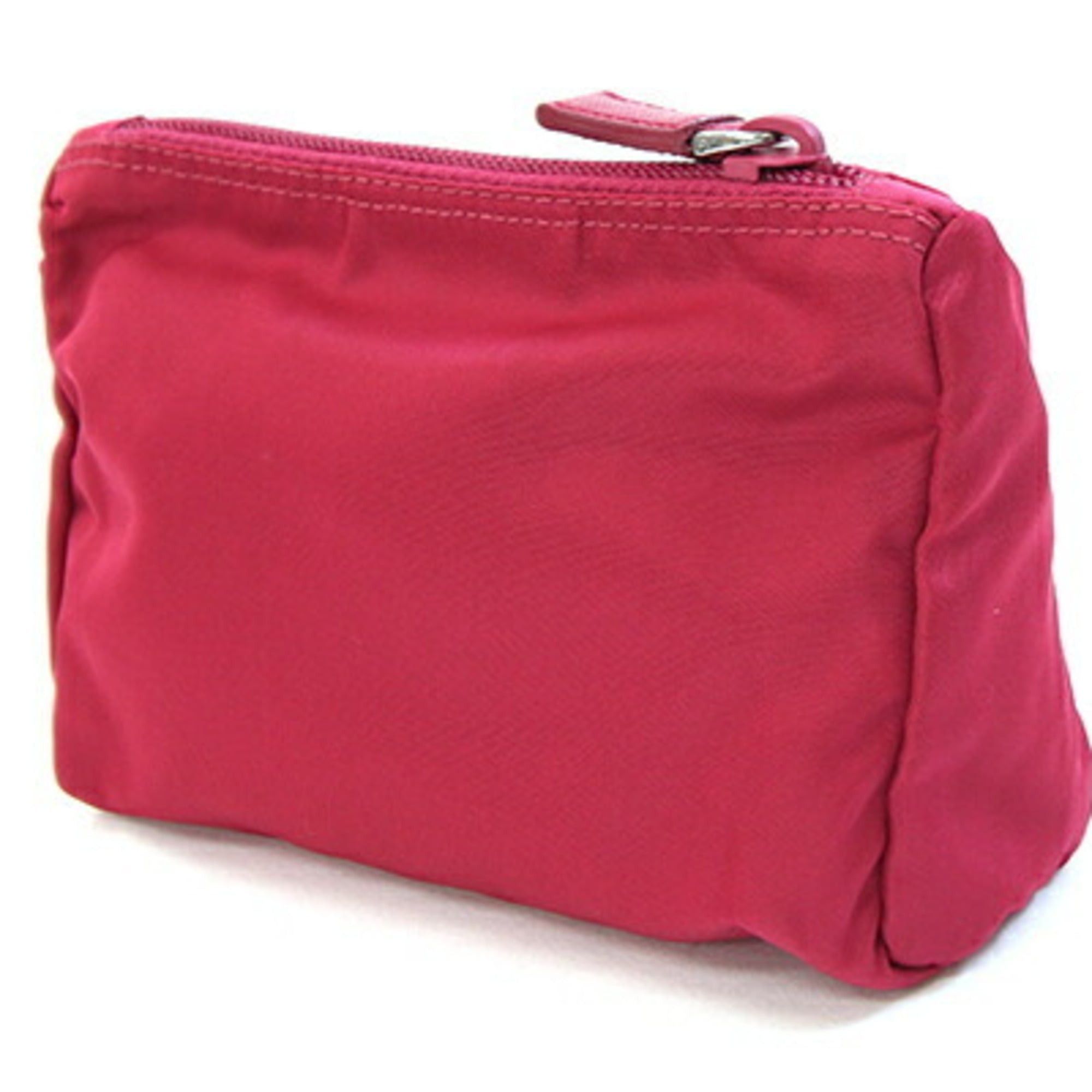 Prada Prada handbag pouch, pink nylon, makeup women's PRADA Size ONE SIZE - 2 Thumbnail