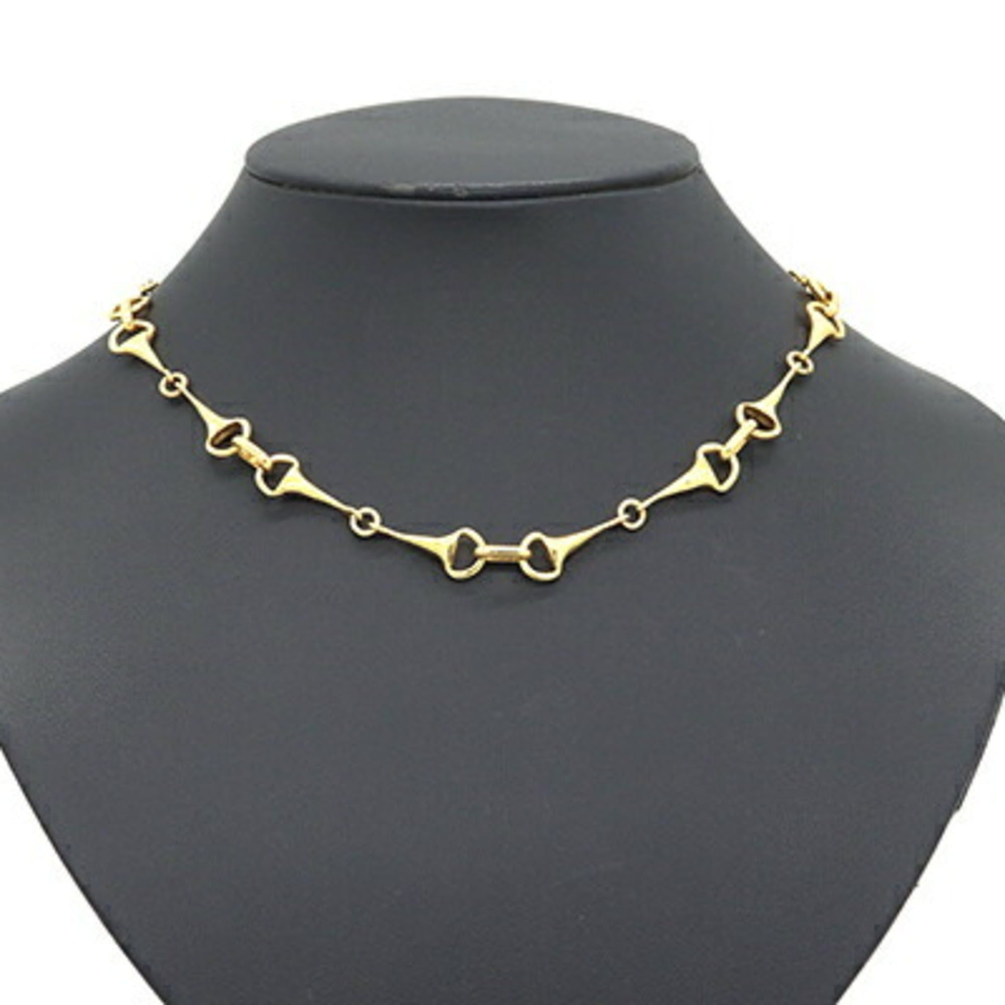 Celine Celine Necklace, Gold Metal Horsebit, Old Classic, Women's Size ONE SIZE - 6 Thumbnail