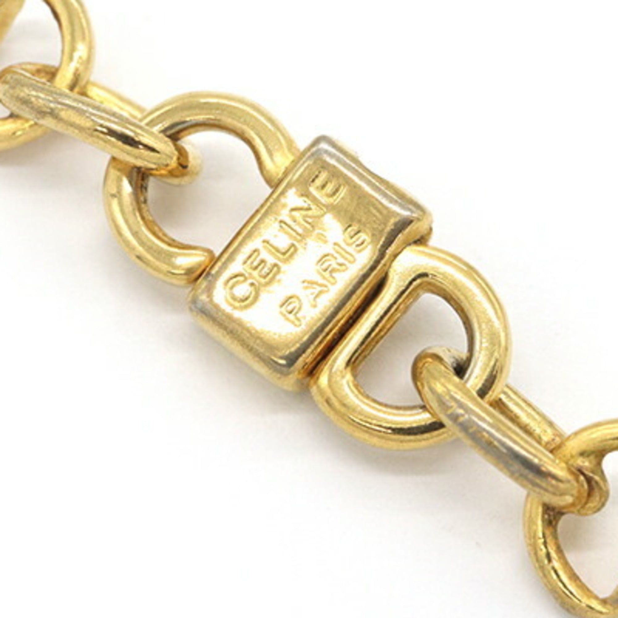 Celine Celine Necklace, Gold Metal Horsebit, Old Classic, Women's Size ONE SIZE - 4 Thumbnail