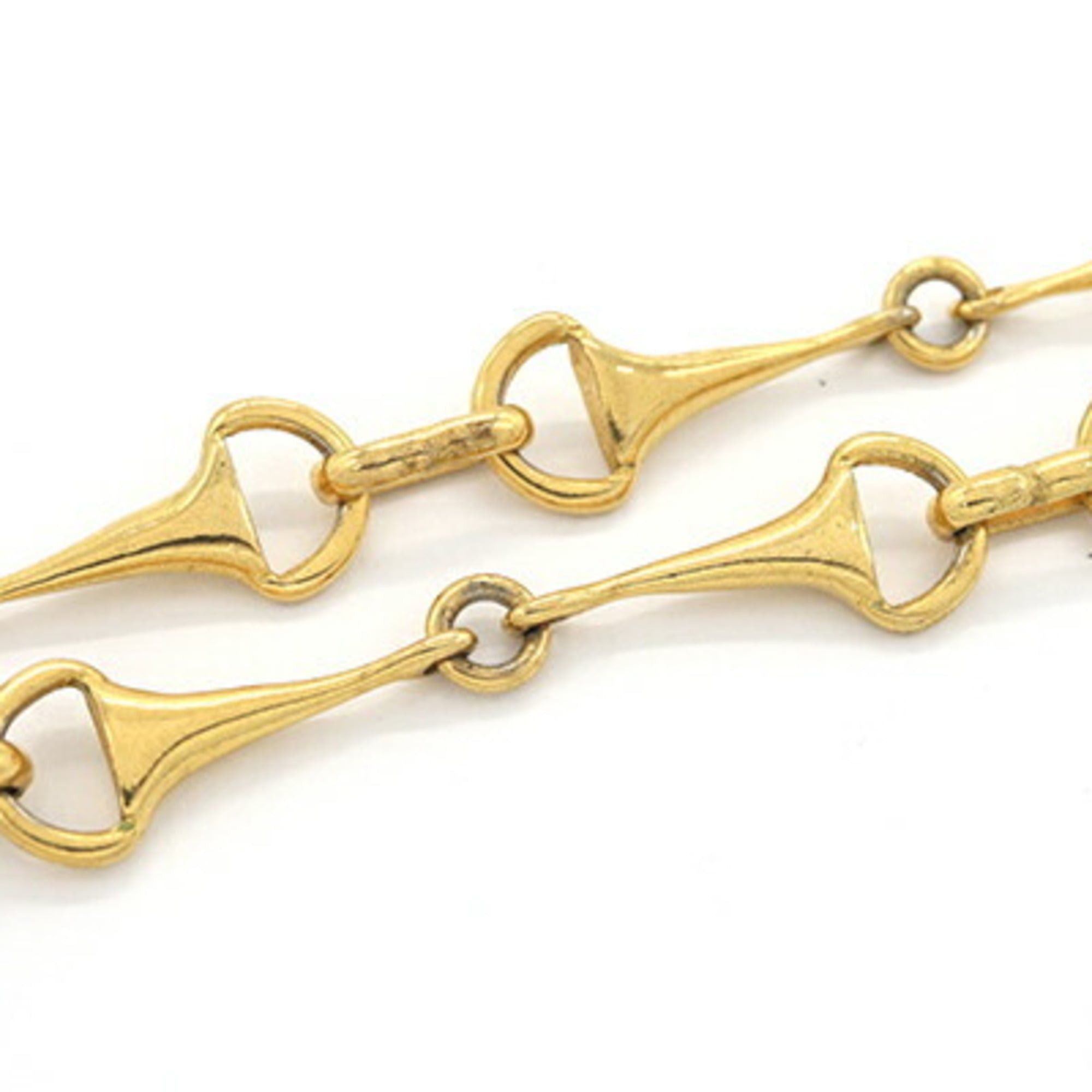 Celine Celine Necklace, Gold Metal Horsebit, Old Classic, Women's Size ONE SIZE - 5 Thumbnail