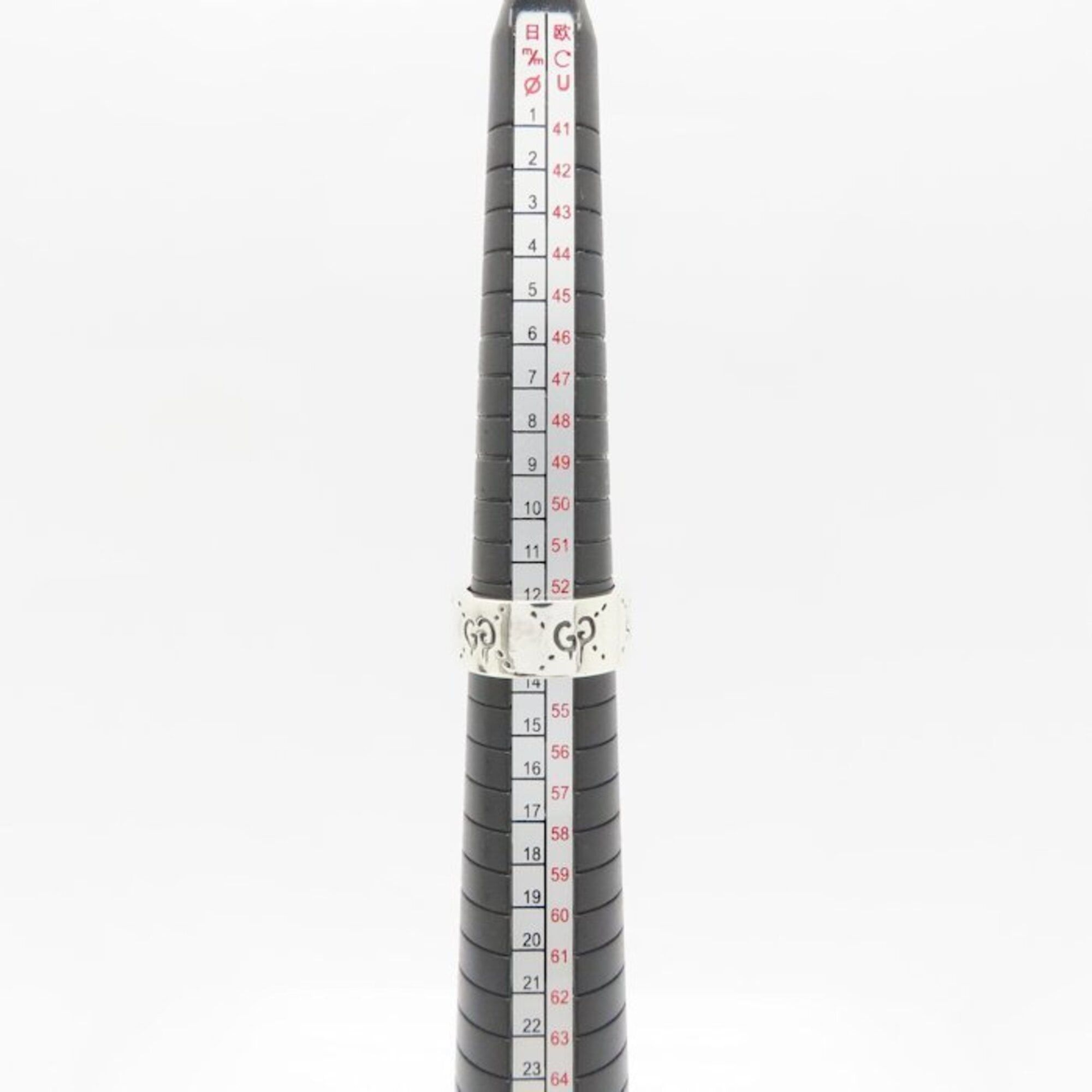 Gucci GUCCI Icon Ghost Ring, GG, #14, SV925, Women's, 295400 Size ONE SIZE - 3 Thumbnail