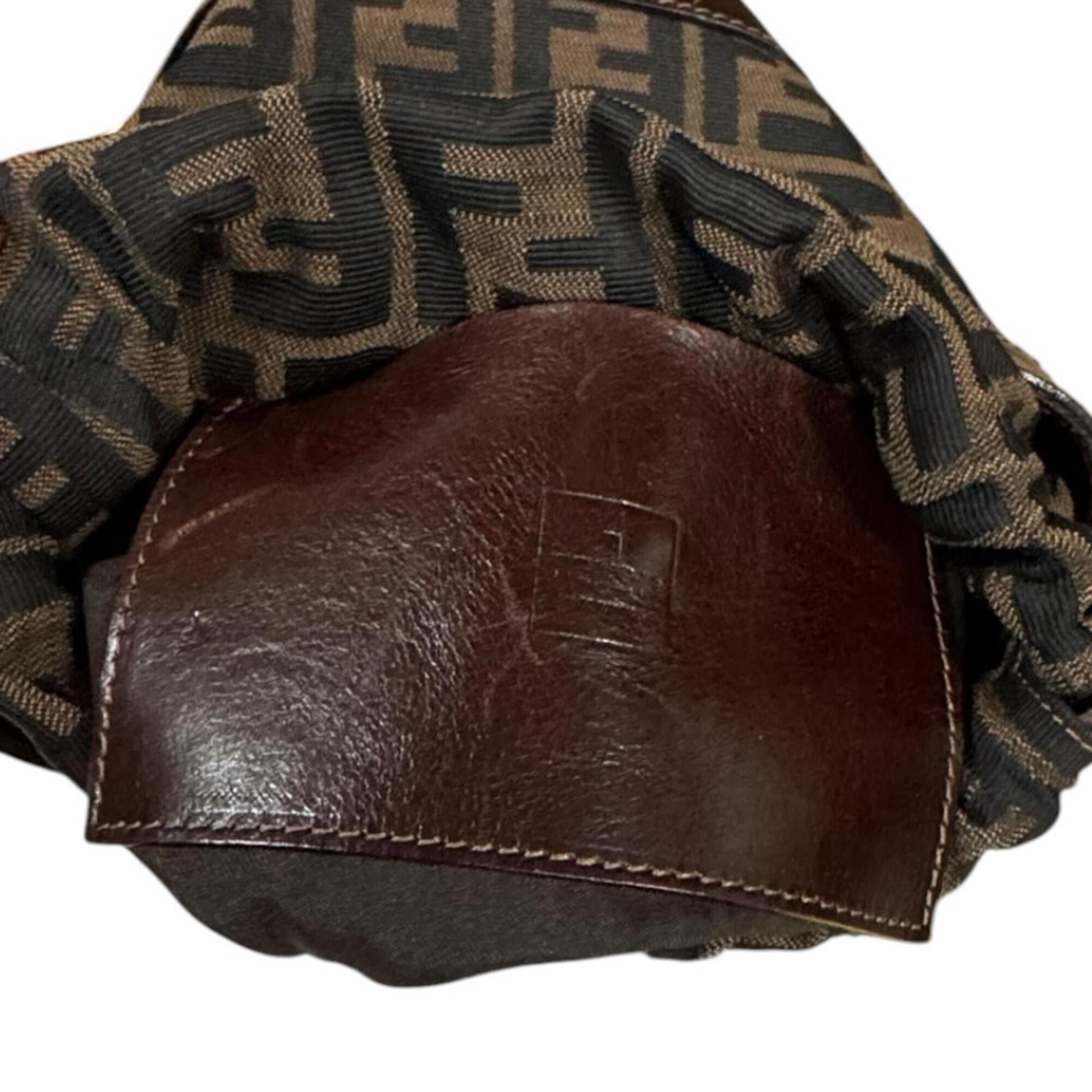 Fendi Fendi Bucket Bag Zucca Handbag Canvas 2354-16325-008 Brown Women's FENDI Used Size ONE SIZE - 14 Thumbnail