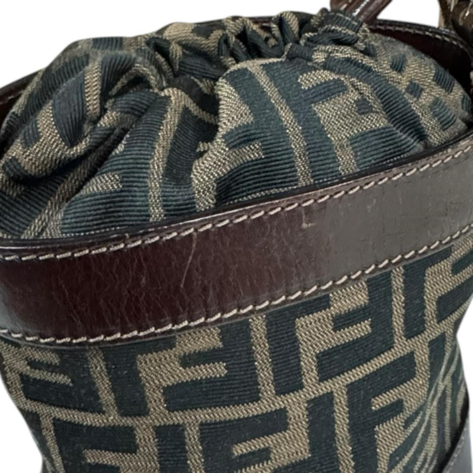Fendi Fendi Bucket Bag Zucca Handbag Canvas 2354-16325-008 Brown Women's FENDI Used Size ONE SIZE - 11 Thumbnail
