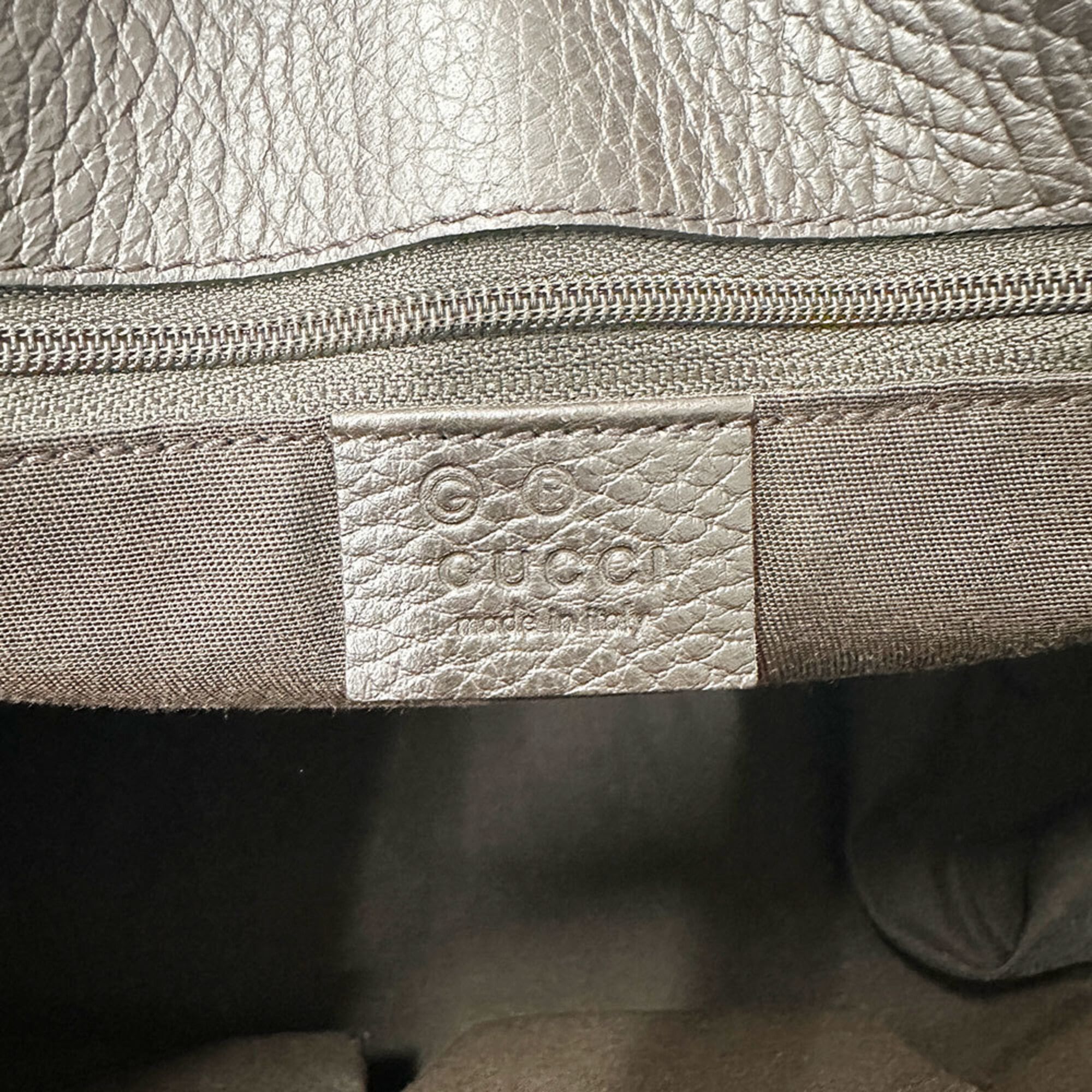 Gucci Gucci handbag, women's/men's, brand tote bag, leather, dark brown, 419689 Size ONE SIZE - 9 Thumbnail