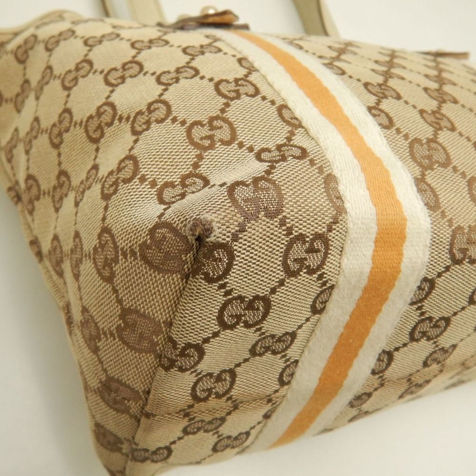 Gucci GUCCI Sherry Line 137896 Tote Bag GG Canvas Beige Women's 253812 Size ONE SIZE - 14 Thumbnail