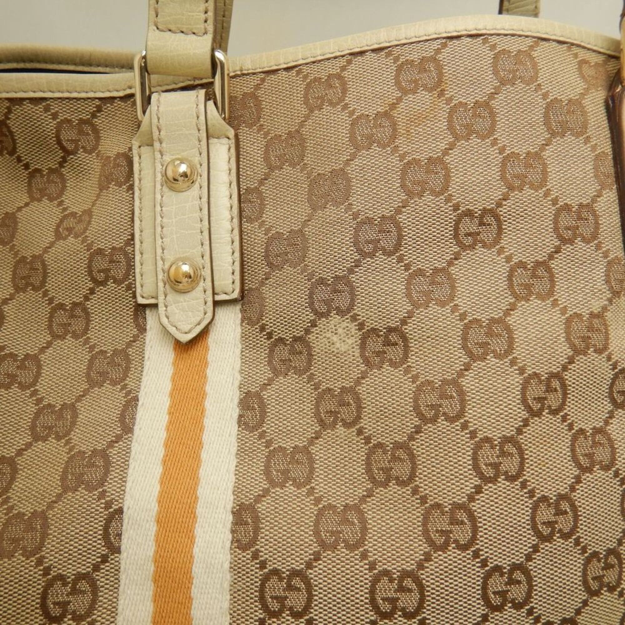Gucci GUCCI Sherry Line 137896 Tote Bag GG Canvas Beige Women's 253812 Size ONE SIZE - 11 Thumbnail