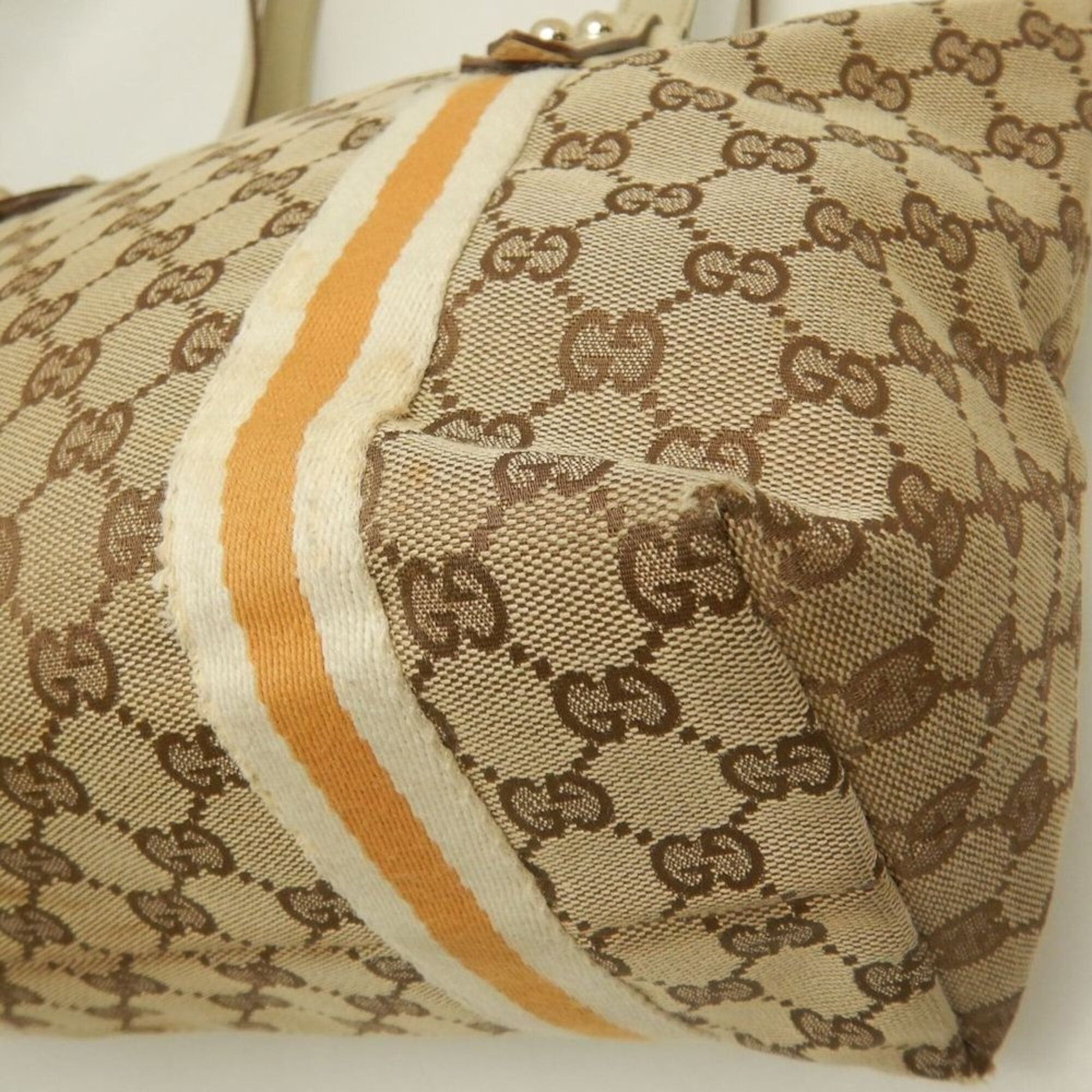 Gucci GUCCI Sherry Line 137896 Tote Bag GG Canvas Beige Women's 253812 Size ONE SIZE - 15 Thumbnail