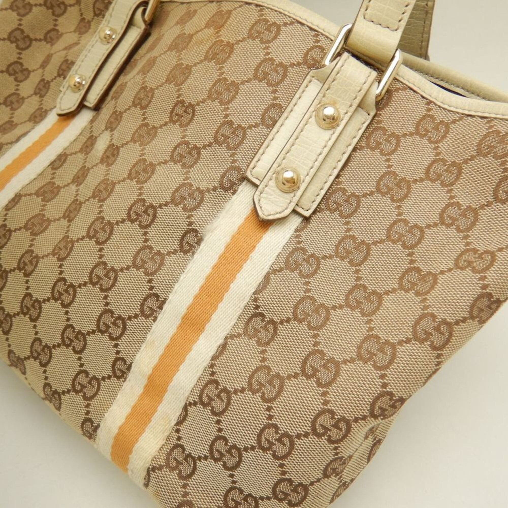 Gucci GUCCI Sherry Line 137896 Tote Bag GG Canvas Beige Women's 253812 Size ONE SIZE - 8 Thumbnail