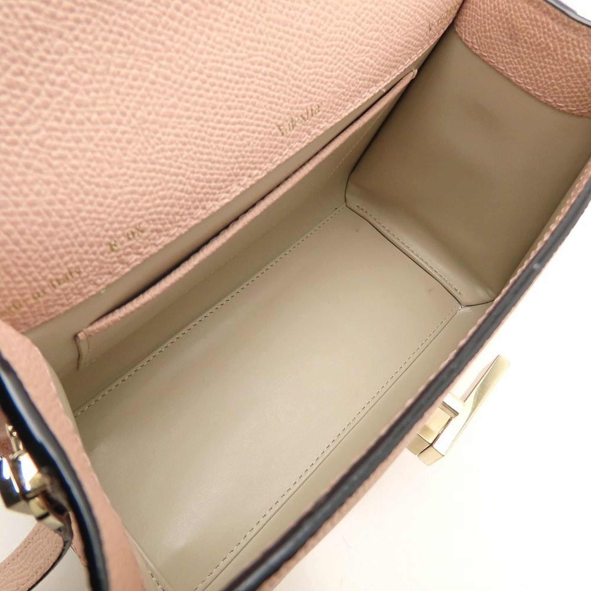 Valextra Valextra Mini Iside Soft Calfskin Handbag, Cheek Pink, Women's, WBES0036028 (Model Number: 353275) Size ONE SIZE - 6 Thumbnail