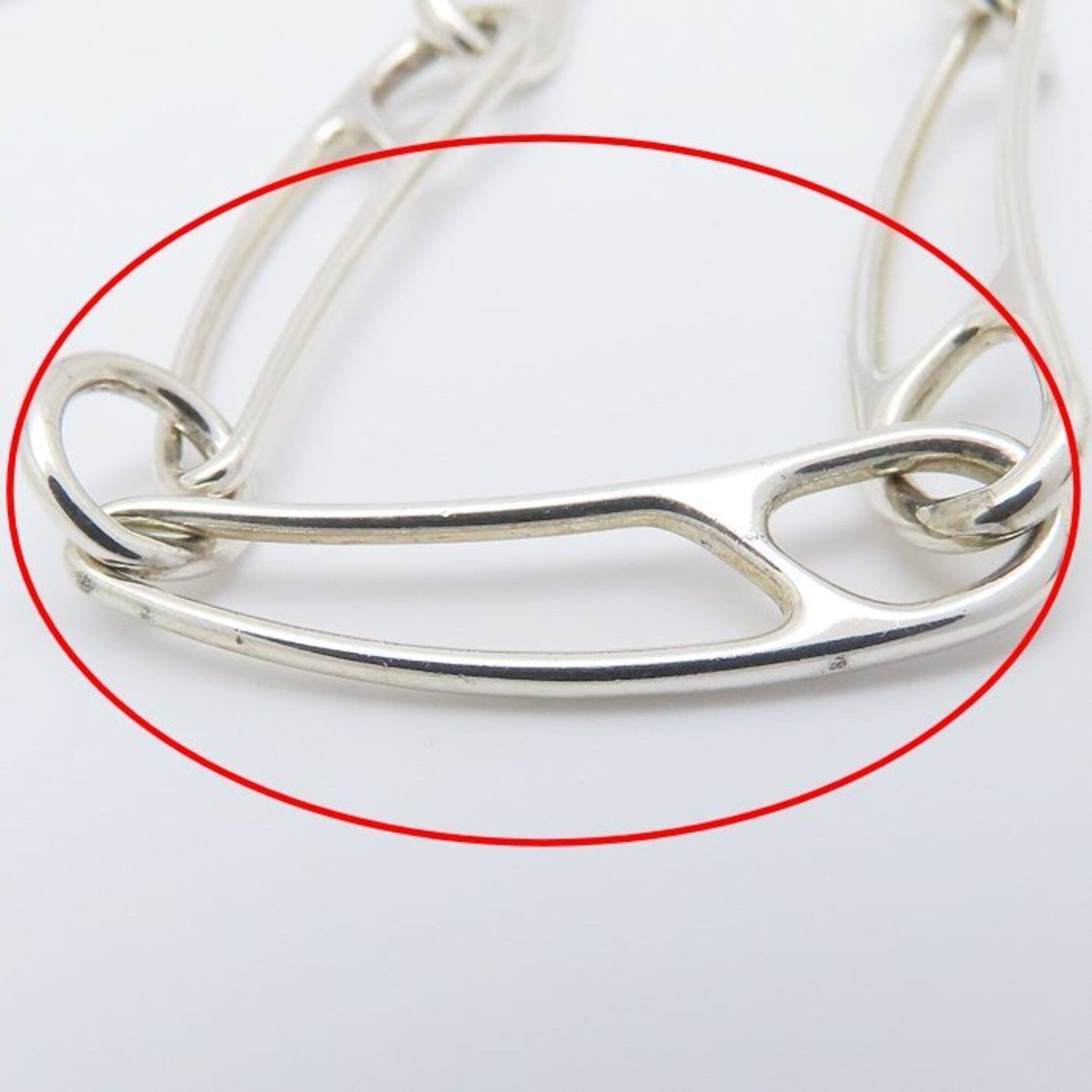 Hermes HERMES Chaine d'Ancre Punk Necklace, SV925, Women's, 295489 Size ONE SIZE - 6 Thumbnail