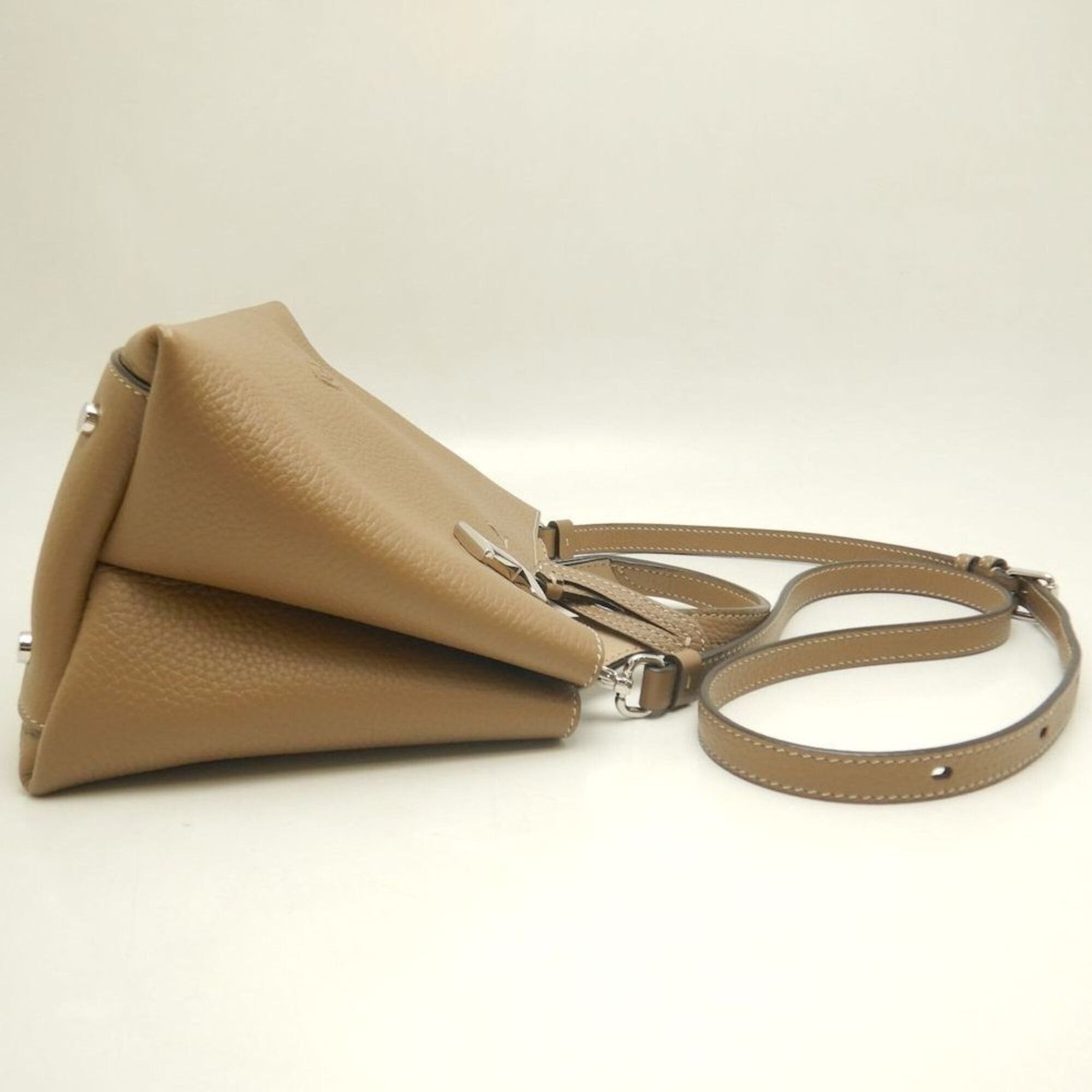 Tod's Tod's TOD’S T-Timeless Micro Handbag, Leather, Brown, Women's, 253832 Size ONE SIZE - 7 Thumbnail
