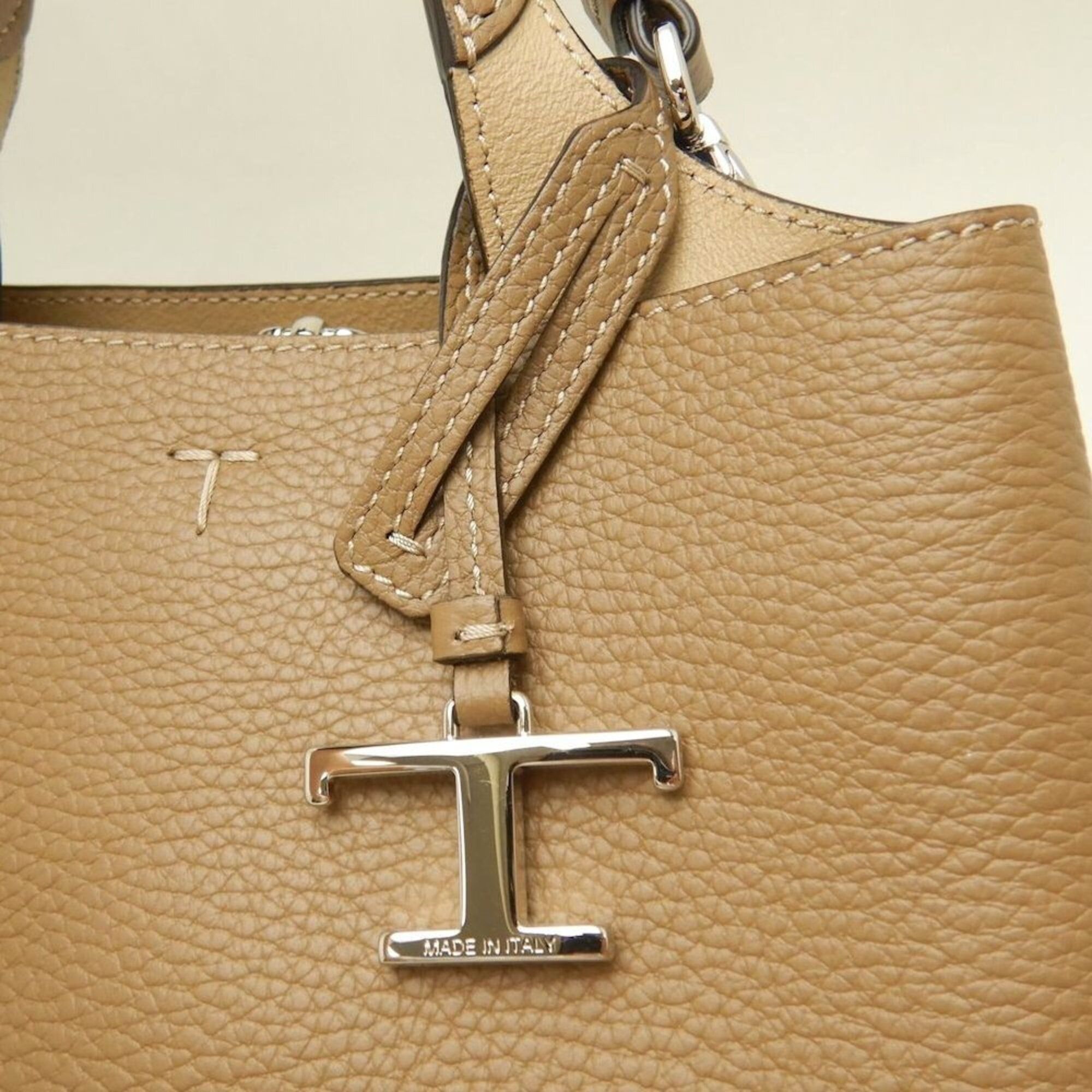 Tod's Tod's TOD’S T-Timeless Micro Handbag, Leather, Brown, Women's, 253832 Size ONE SIZE - 10 Thumbnail
