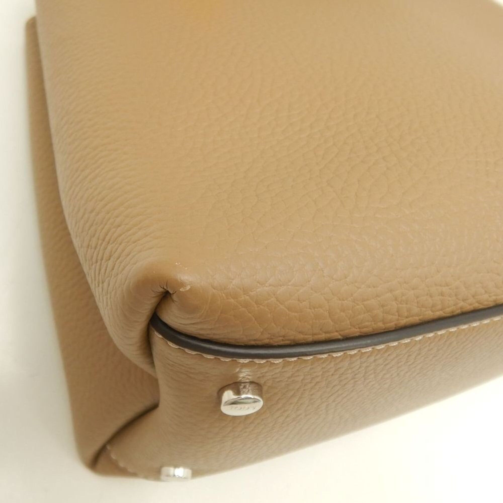 Tod's Tod's TOD’S T-Timeless Micro Handbag, Leather, Brown, Women's, 253832 Size ONE SIZE - 13 Thumbnail