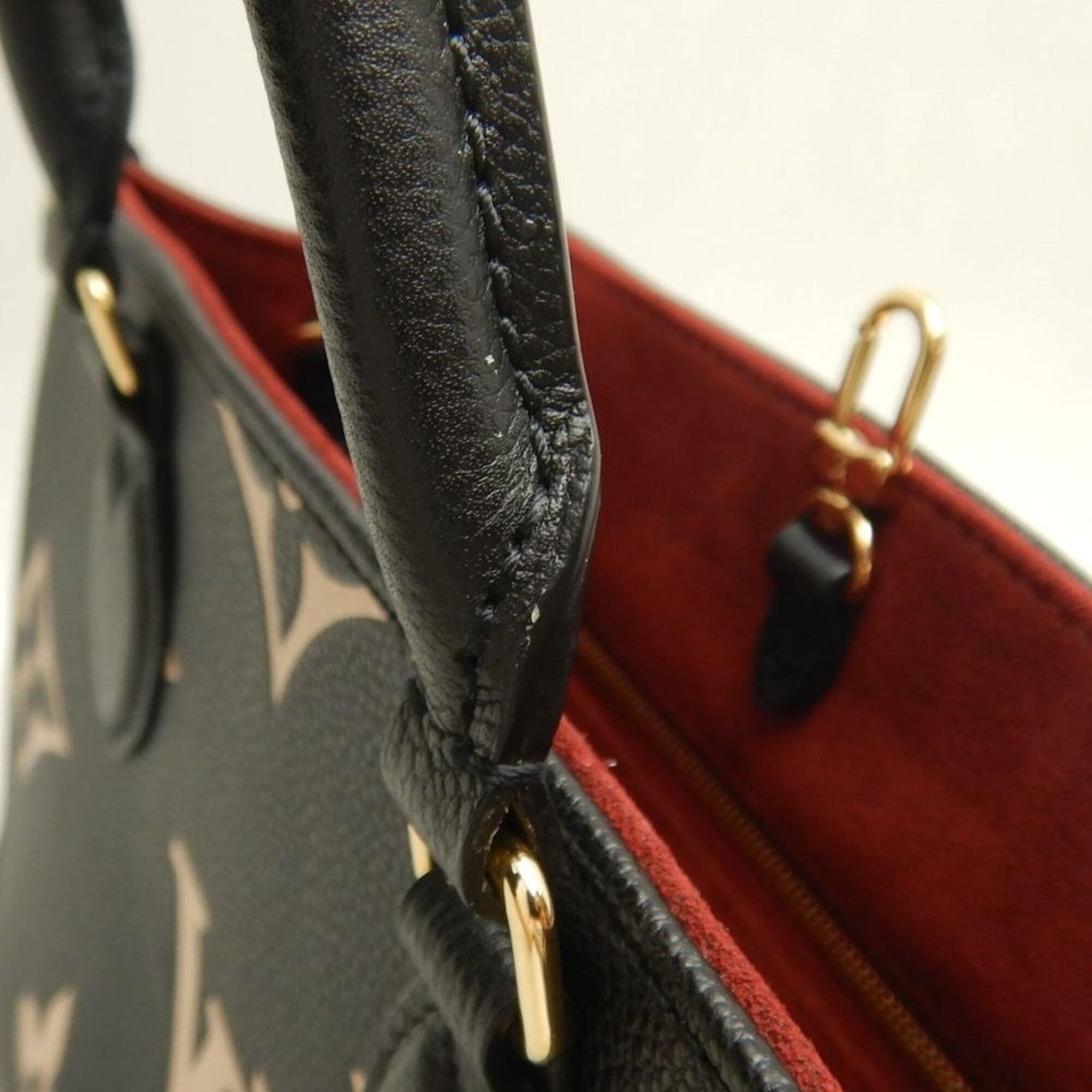 Louis Vuitton Louis Vuitton Bicolor Monogram OnTheGo PM M45659 Handbag Black Empreinte Beige Women's 253836 Size ONE SIZE - 10 Thumbnail